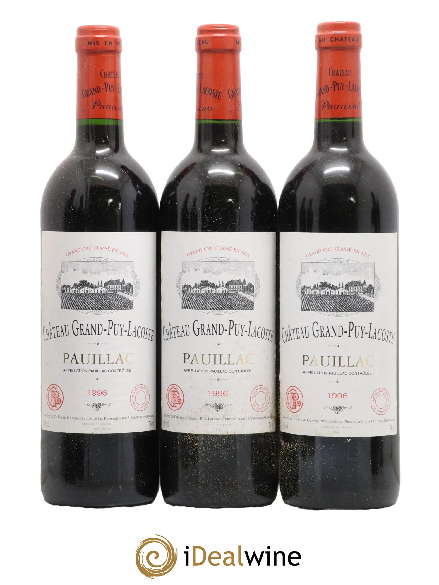 Château Grand Puy Lacoste 5ème Grand Cru Classé 1996 - Lot de 12 bouteilles - 3