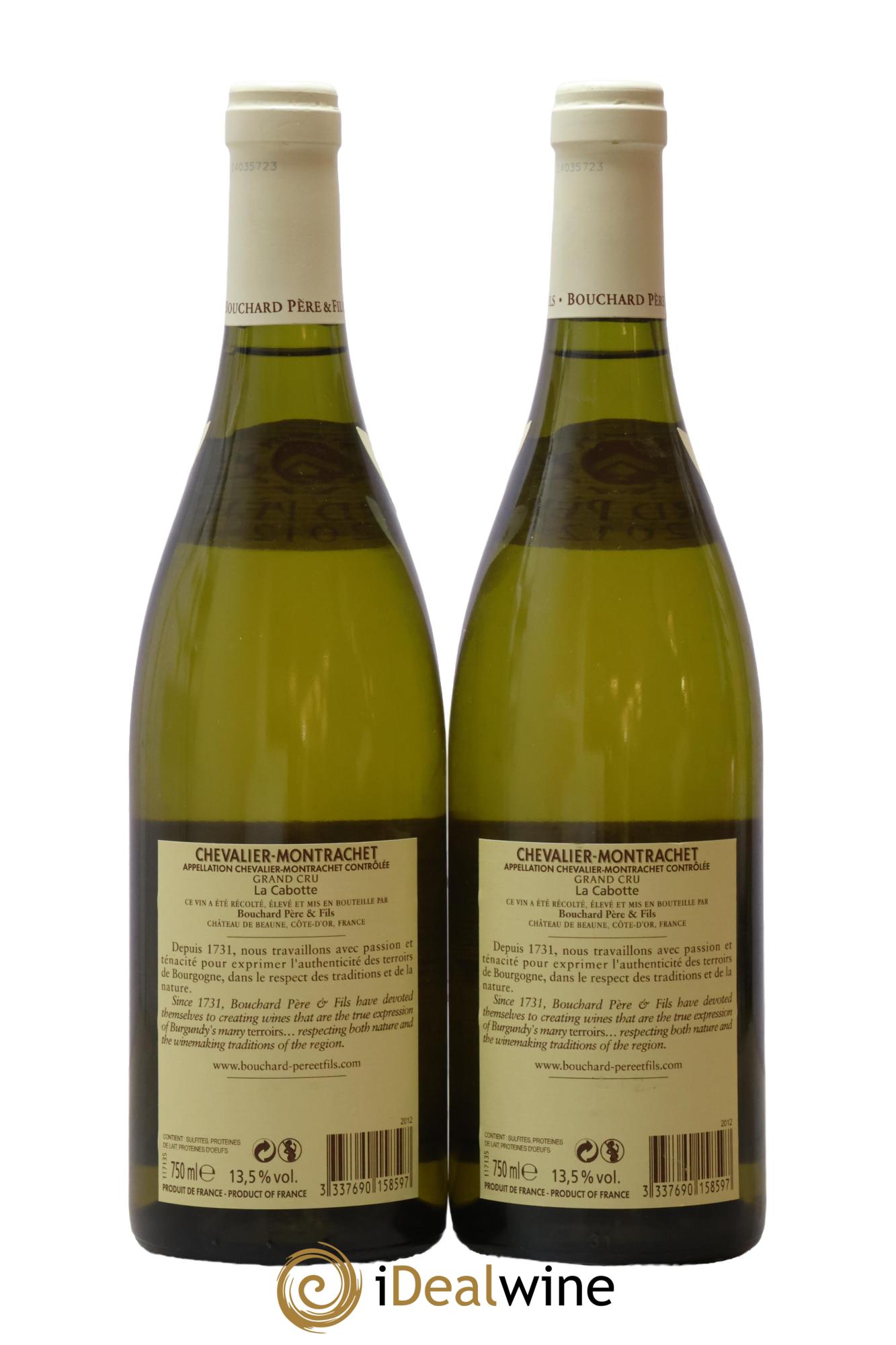 Chevalier-Montrachet Grand Cru La Cabotte Bouchard Père & Fils 2012 - Lot de 2 bouteilles - 1