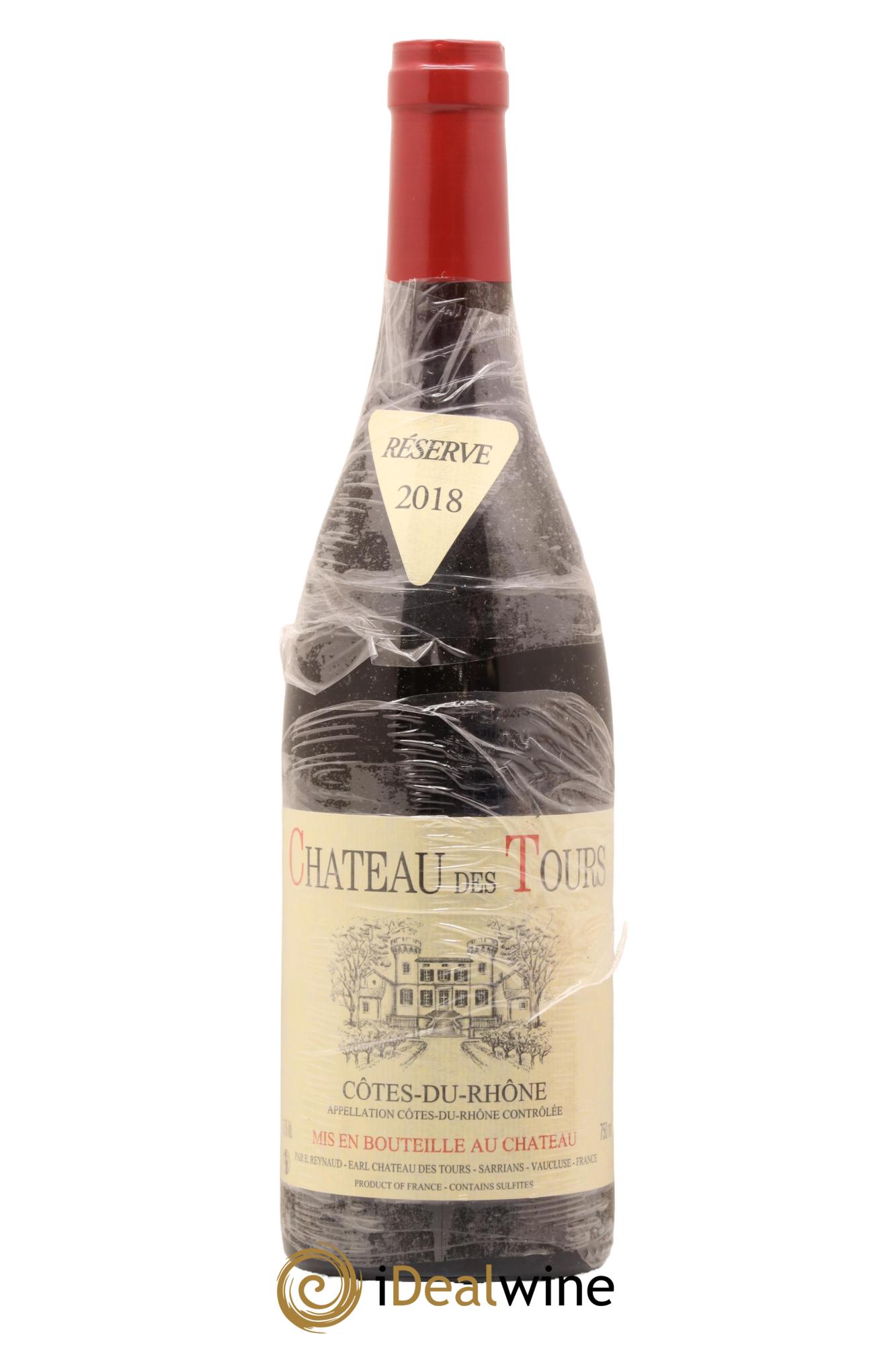 Côtes-du-Rhône Château des Tours Emmanuel Reynaud 2018 - Lot de 1 bouteille - 0