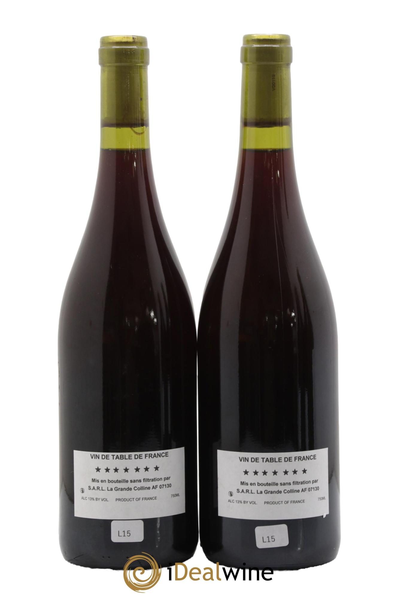Vin de France (Ex Cornas) Hirotake Ooka - Domaine La Grande Colline 2015 - Lot de 2 bouteilles - 1
