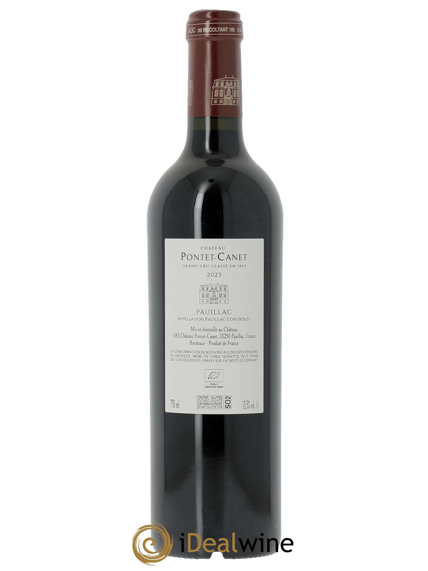 Château Pontet Canet 5ème Grand Cru Classé (CBO à partir de 6 bts) 2023 - Lot de 1 bouteille - 1