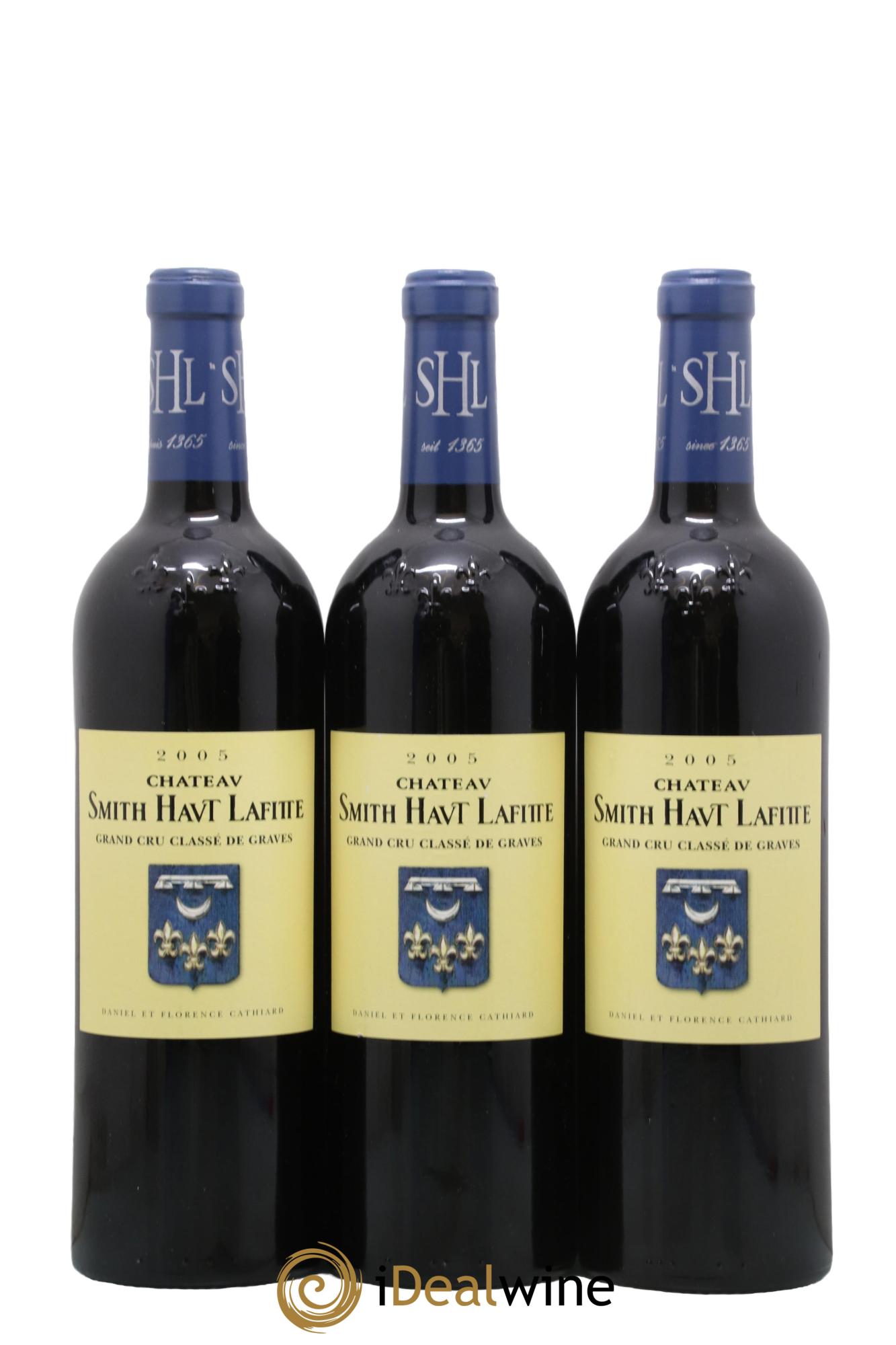 Château Smith Haut Lafitte Cru Classé de Graves 2005 - Lot de 3 bouteilles - 0