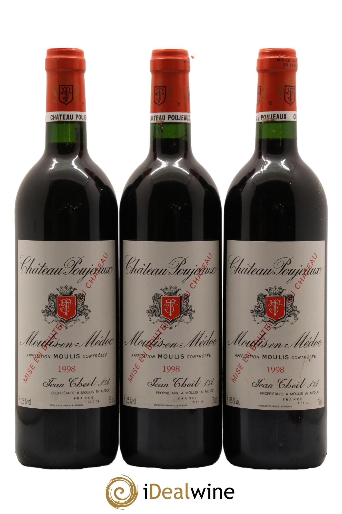 Château Poujeaux 1998 - Lot de 12 bouteilles - 4