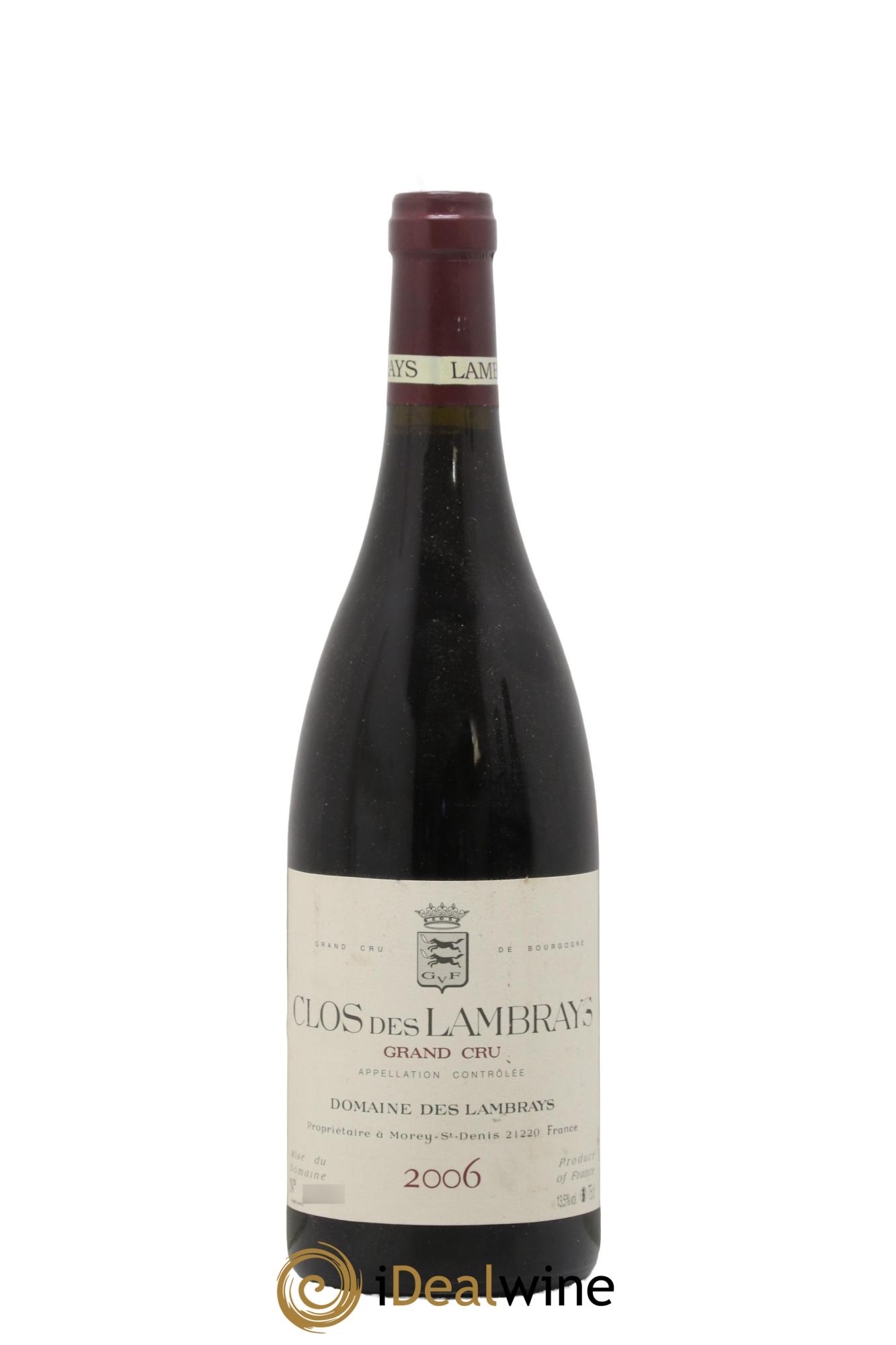 Clos des Lambrays Grand Cru Domaine des Lambrays 2006 - Lot de 1 bouteille - 0