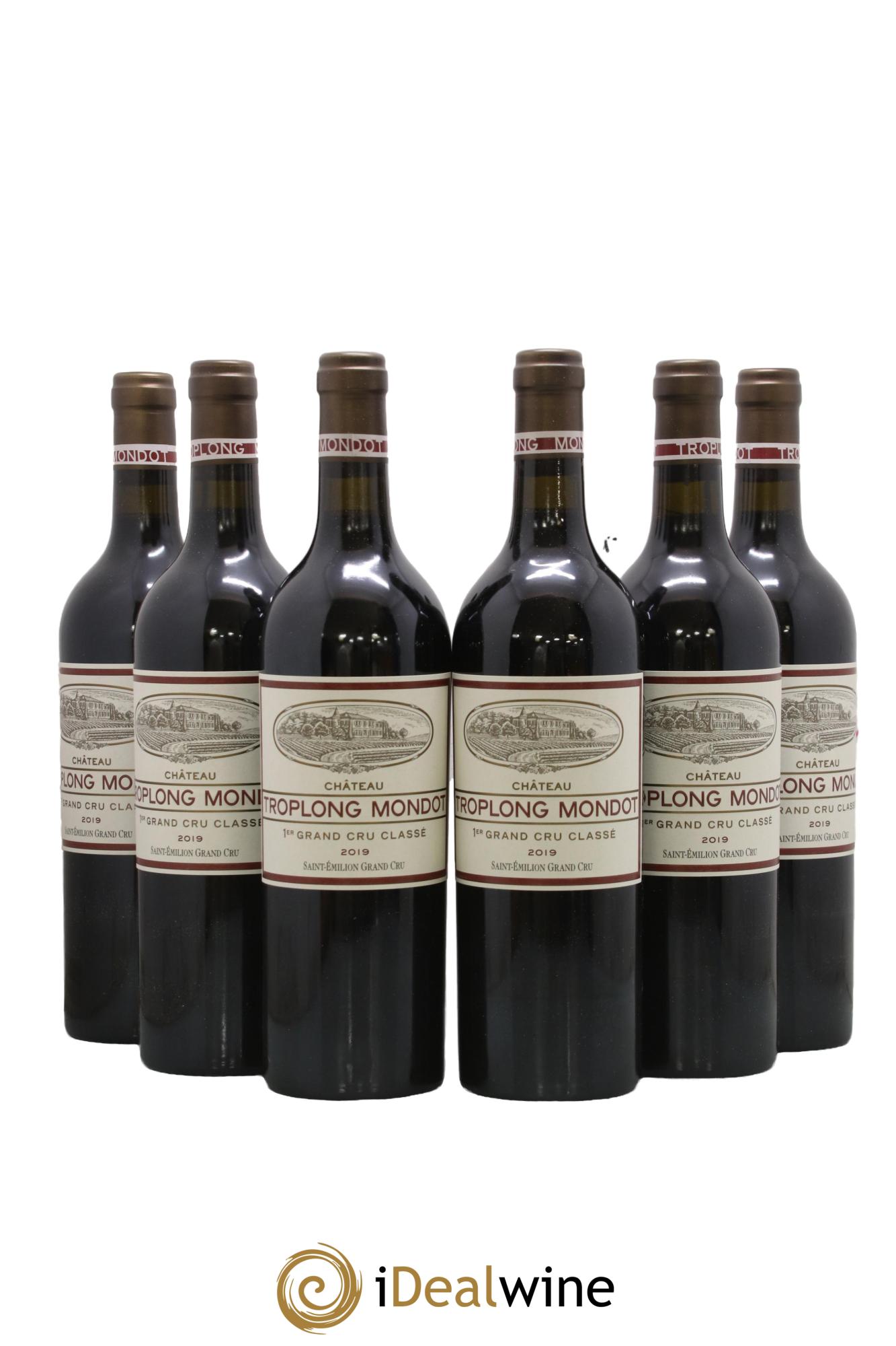 Château Troplong Mondot 1er Grand Cru Classé B 2019 - Lot de 6 bouteilles - 0
