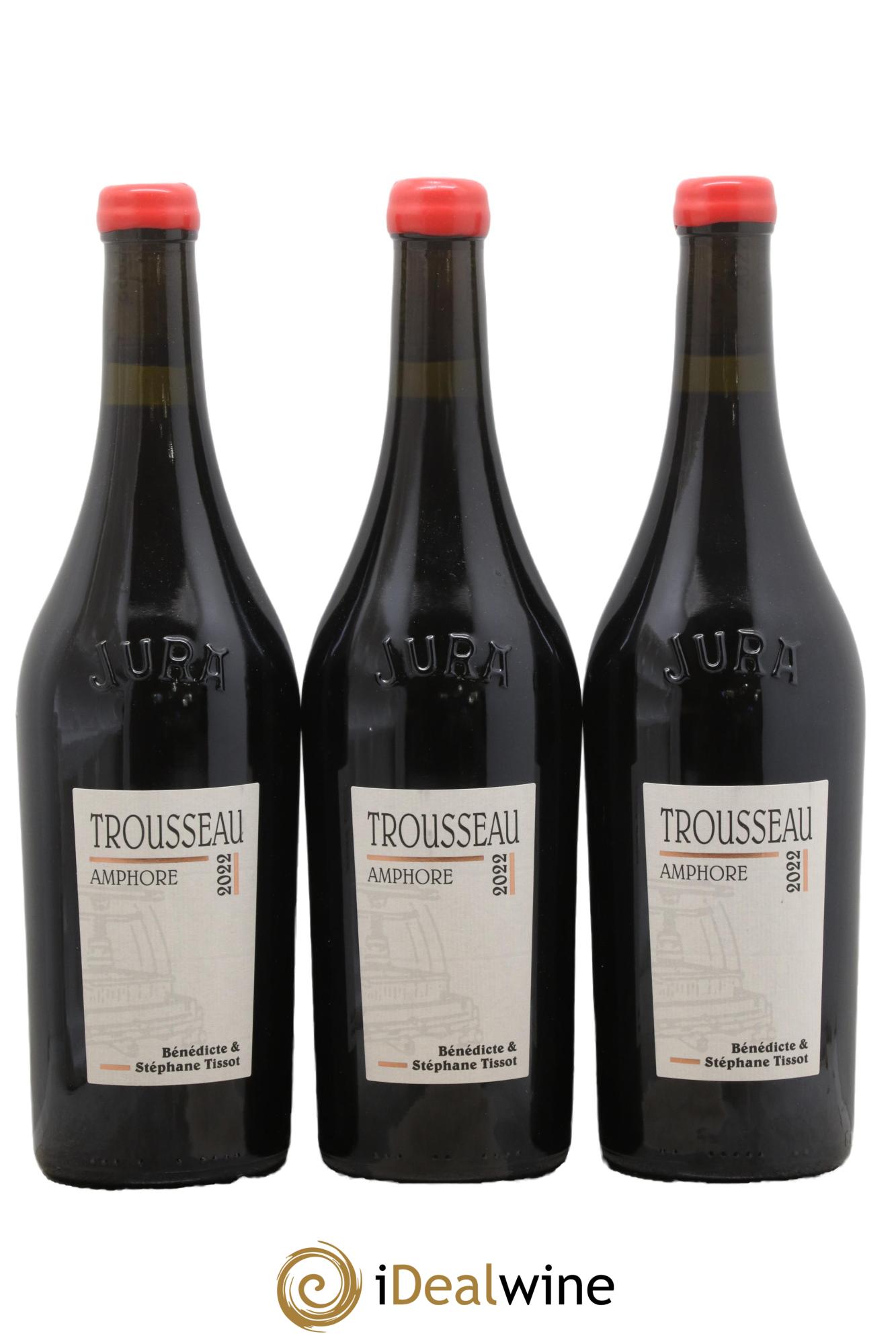 Arbois Trousseau Amphore Bénédicte et Stéphane Tissot 2022 - Posten von 3 Flaschen - 0
