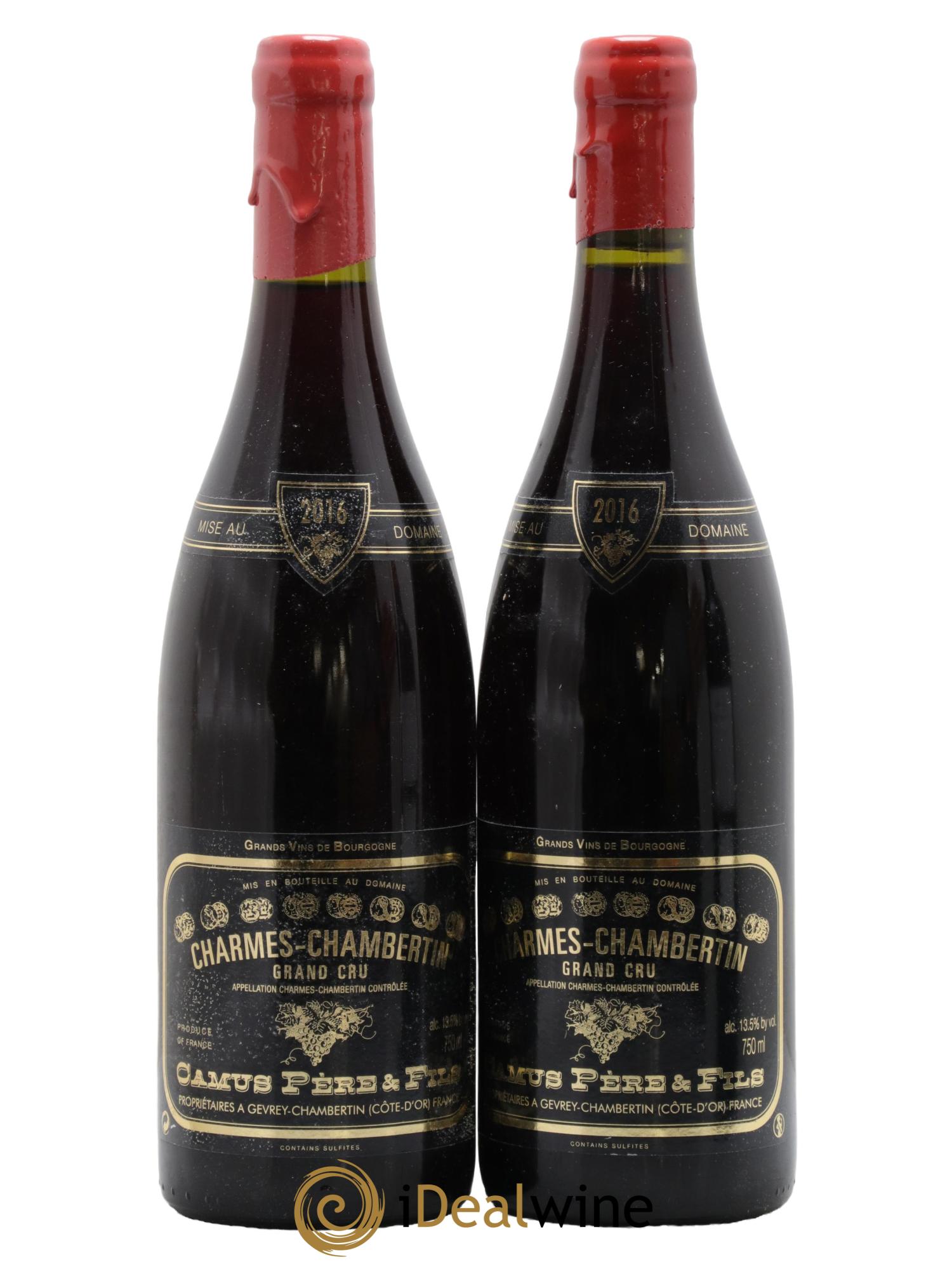 Charmes-Chambertin Grand Cru Camus Père et Fils (Domaine) 2016 - Posten von 2 Flaschen - 0