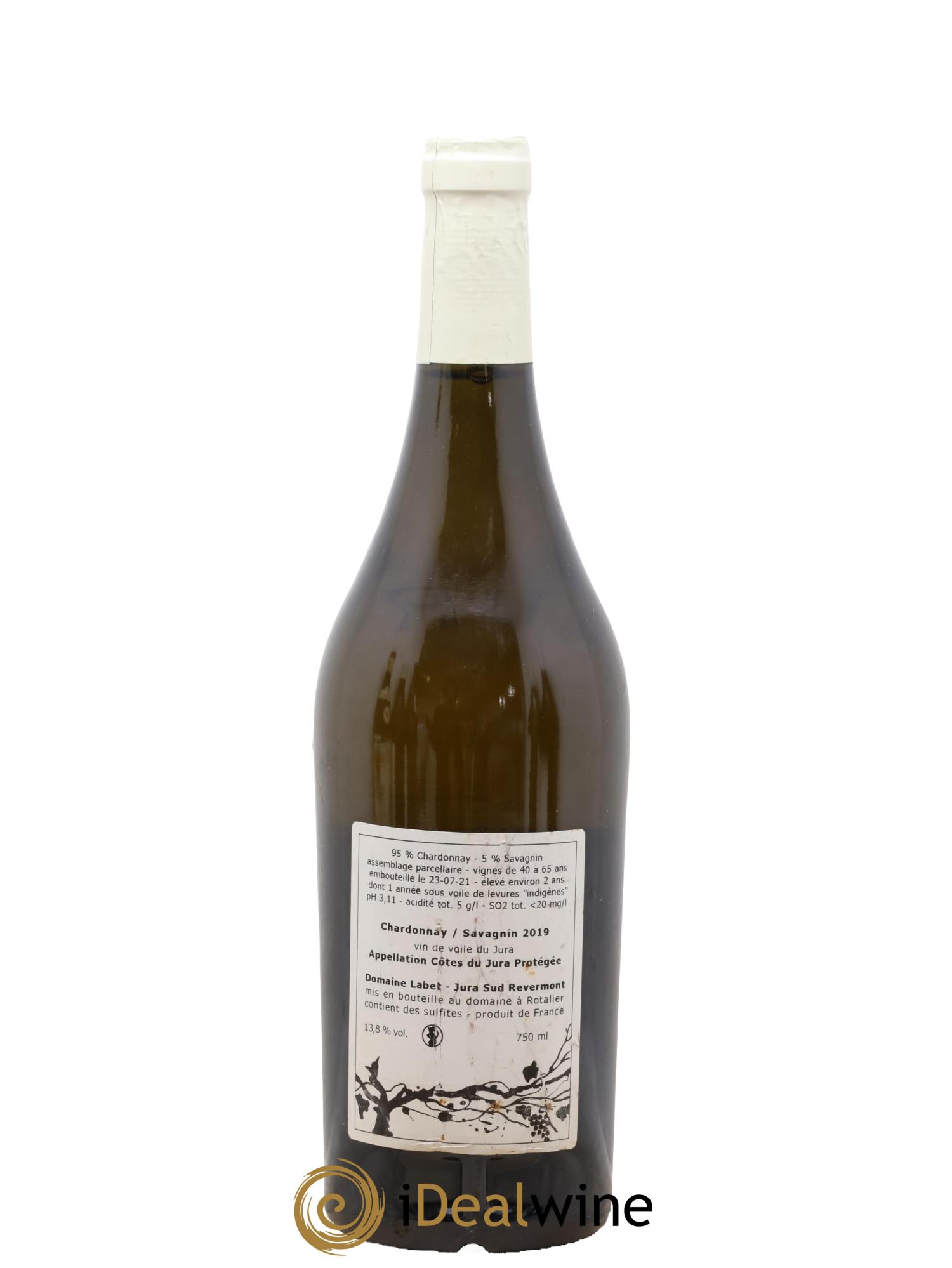 Côtes du Jura Vin de Voile Chardonnay-Savagnin cuvée de garde Romain - Julien  - Charline Labet  2019 - Lotto di 1 bottiglia - 1