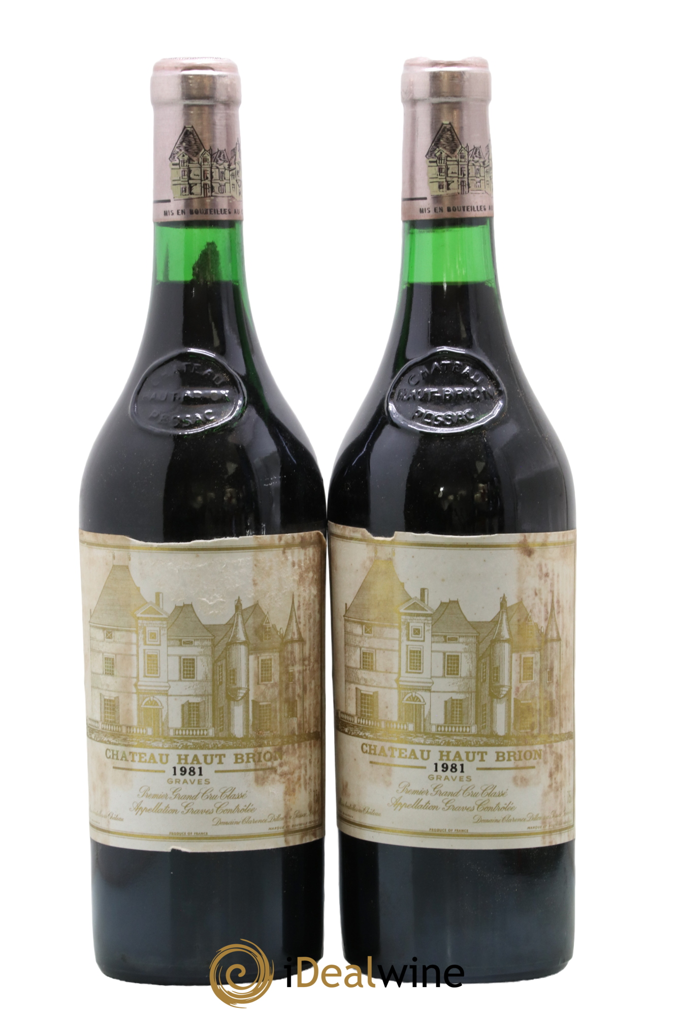 Château Haut Brion 1er Grand Cru Classé 1981 - Lot of 2 bottles - 0