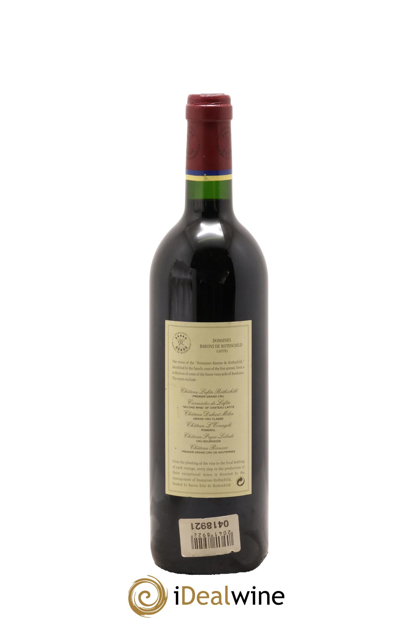 Carruades de Lafite Rothschild Second Vin 1998 - Lot de 1 bouteille - 1