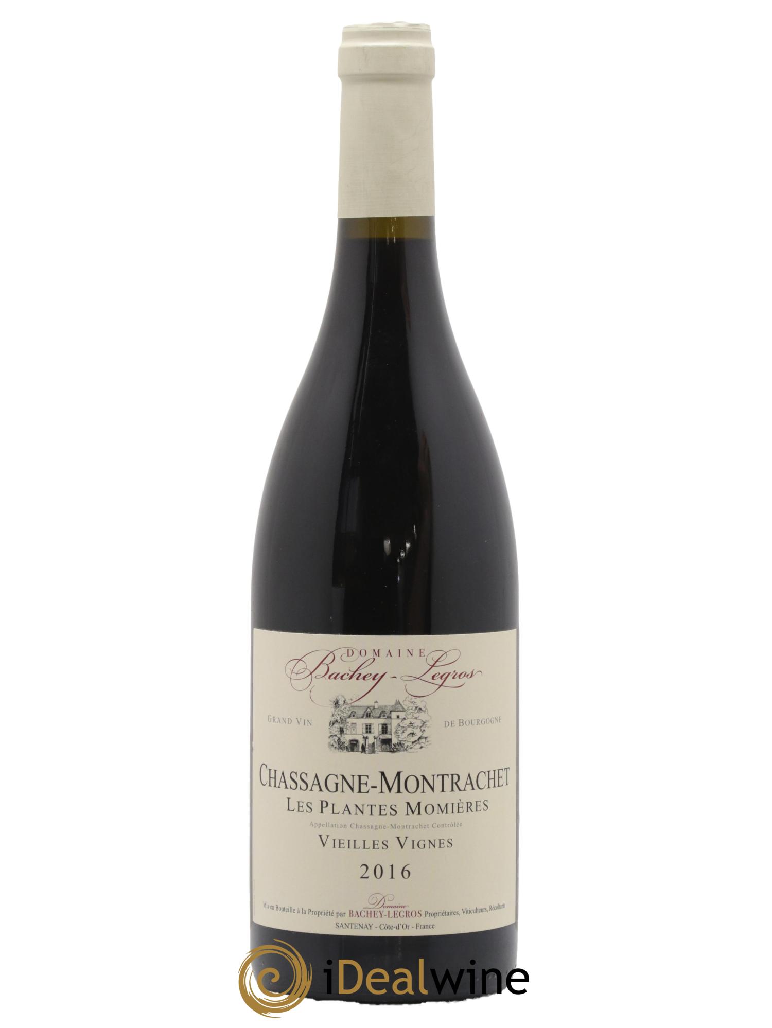 Chassagne-Montrachet Les Plantes Momieres Vieilles Vignes Domaine Bachey Legros 2016 - Lot de 1 bouteille - 0