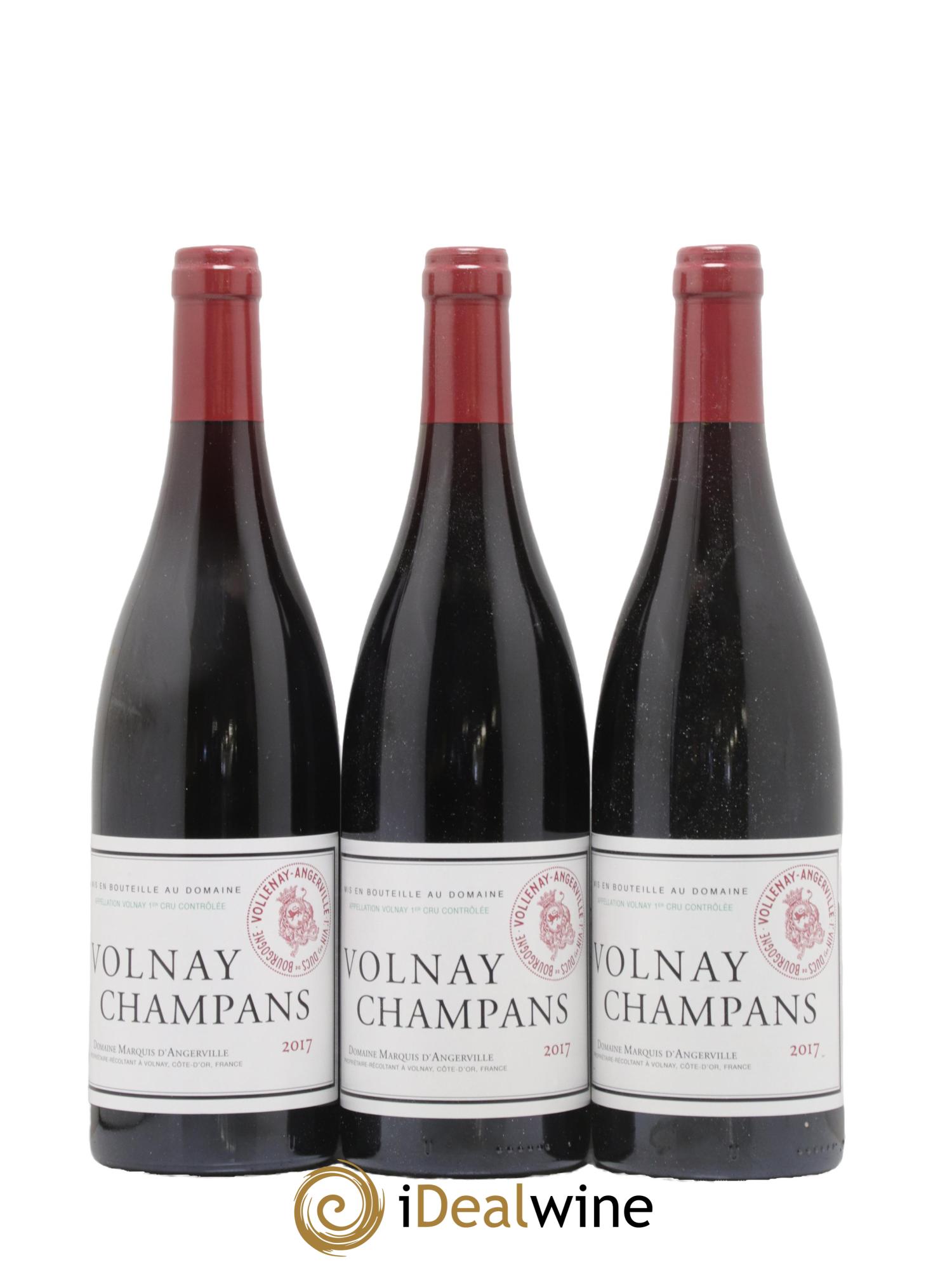 Volnay 1er Cru Champans Marquis d'Angerville (Domaine) 2017 - Lotto di 3 bottiglie - 0