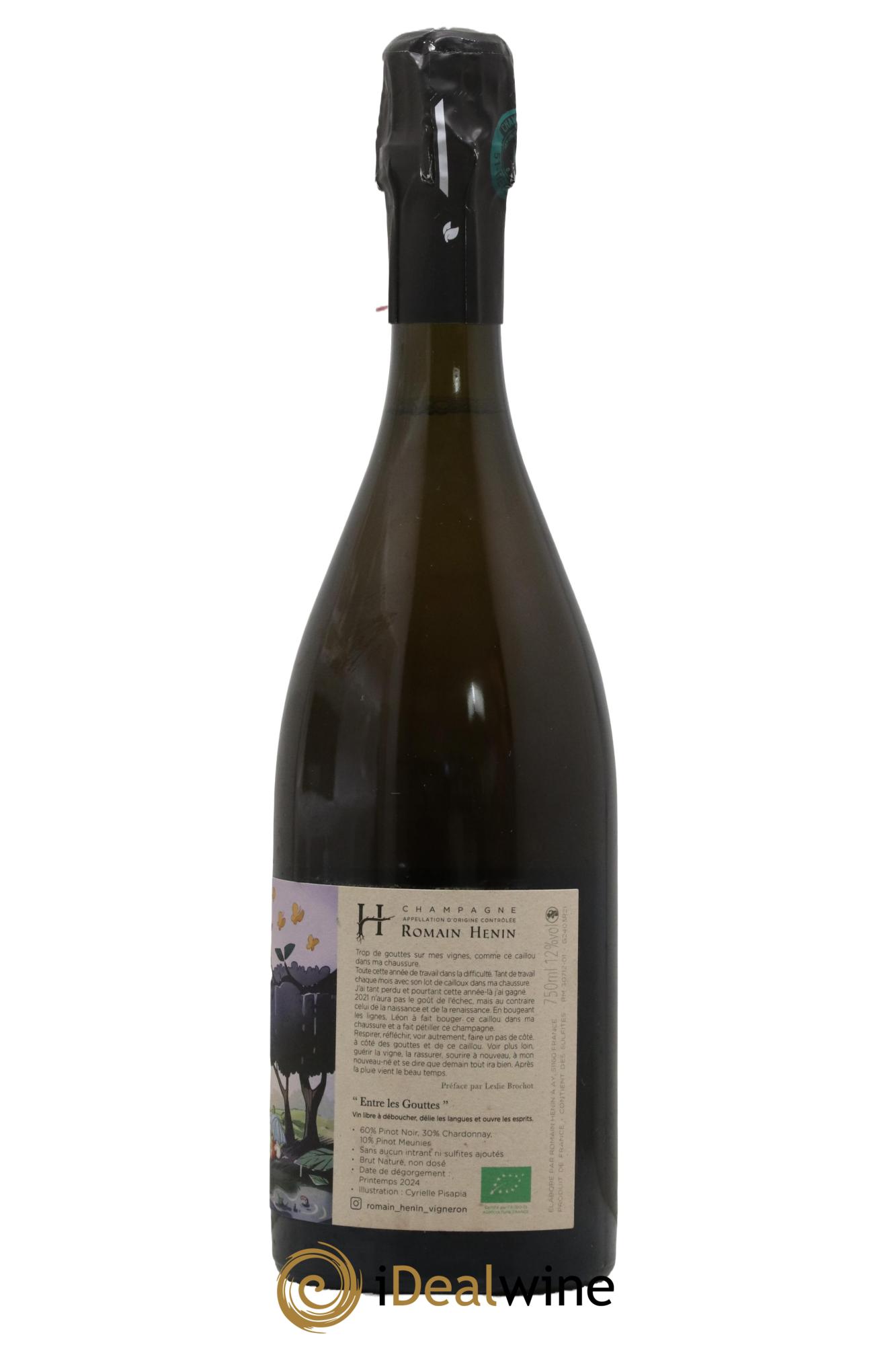 Entre les Gouttes Romain Henin - Lot de 1 bouteille - 1