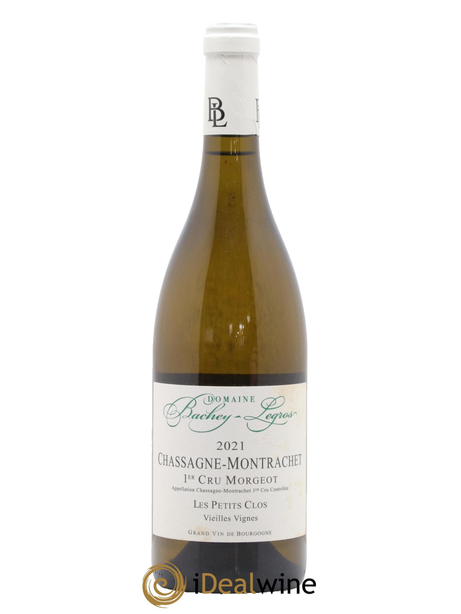 Chassagne-Montrachet 1er Cru Vieilles Vignes Morgeot Les Petits Clos Bachey-Legros 2021 - Lot de 1 bouteille - 0