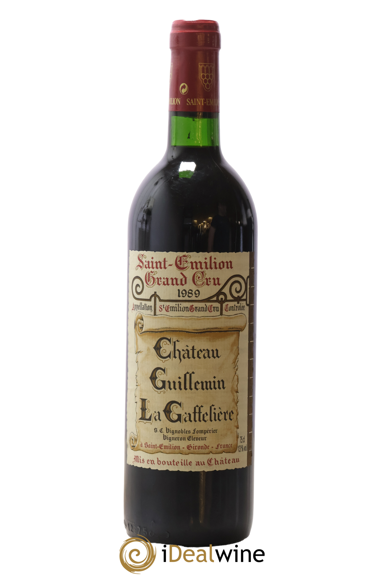 Saint-Émilion Grand Cru Château Guillemin La Gaffelière 1989 - Lot of 1 bottle - 0