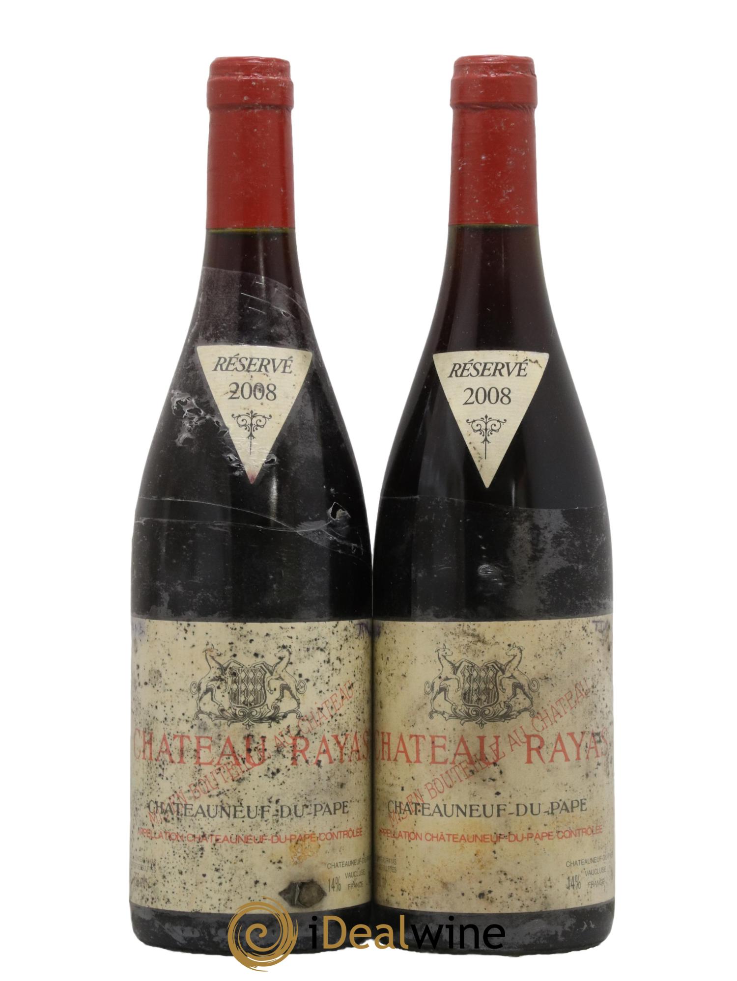 Châteauneuf-du-Pape Château Rayas Emmanuel Reynaud 2008 - Lot de 2 bouteilles - 0