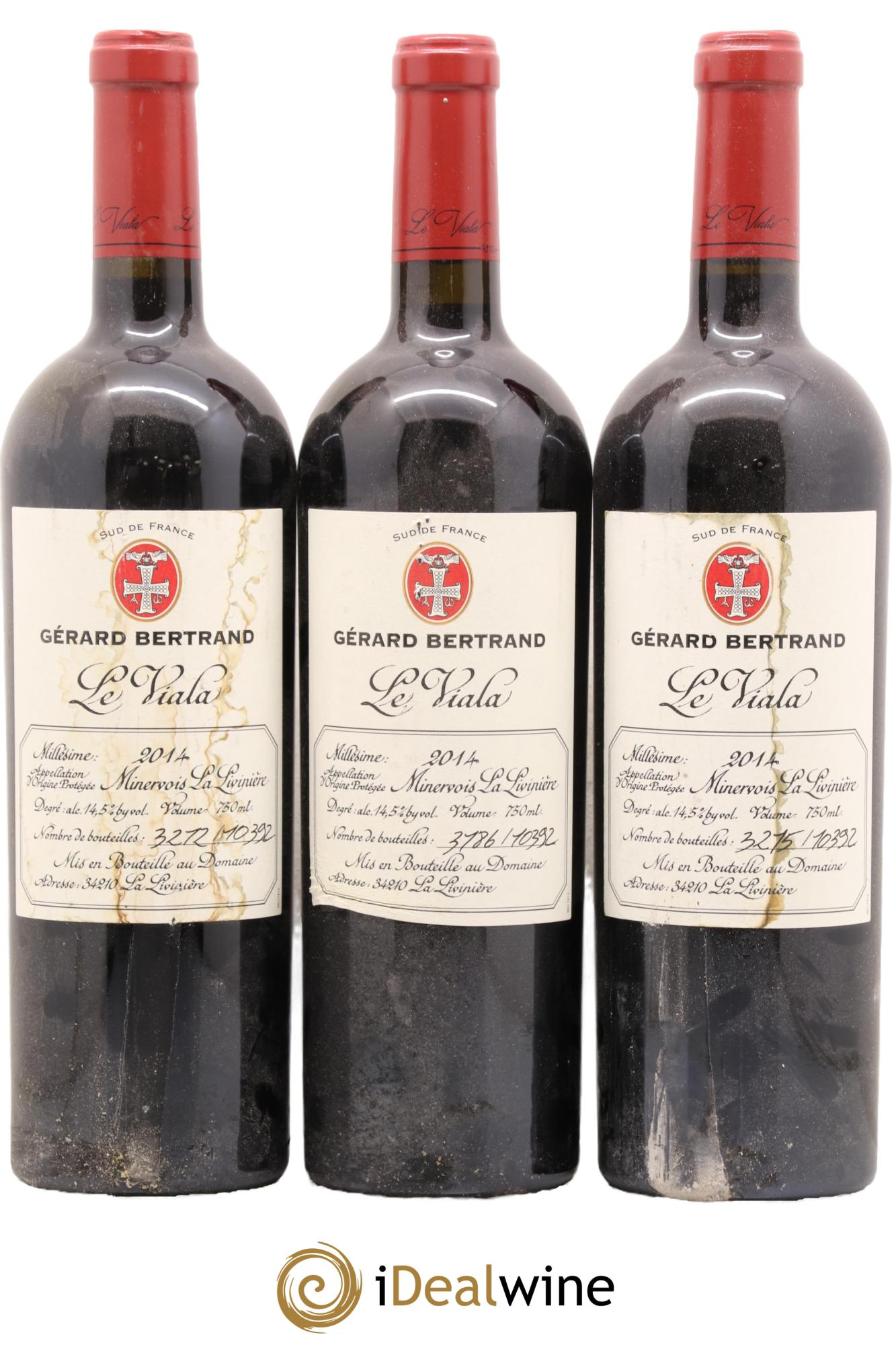 Minervois La Livinière Le Viala Gérard Bertrand 2014 - Lot de 3 bouteilles - 0