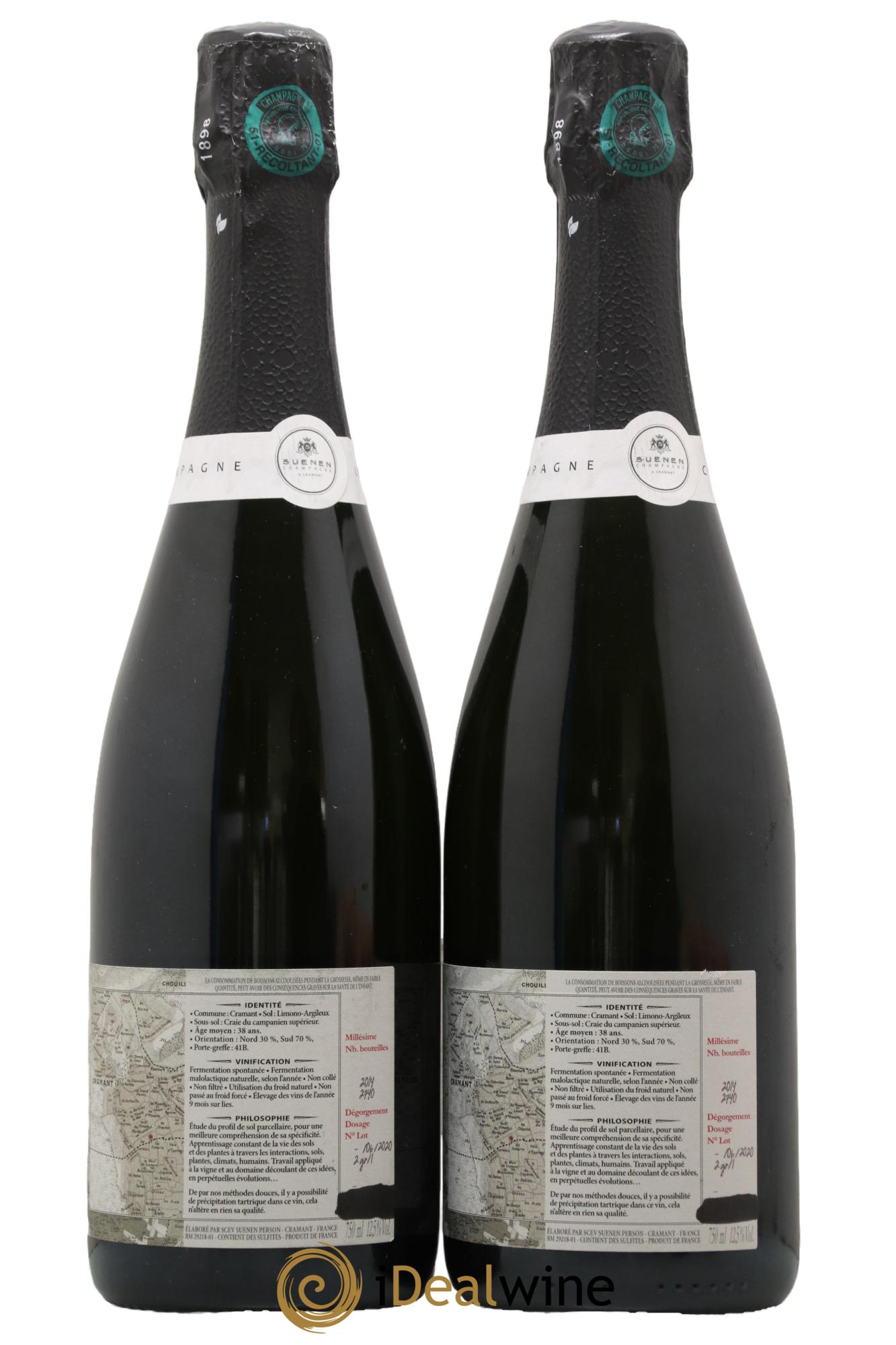 Les Robarts Blanc de Blancs Extra-Brut Suenen 2014 - Lot of 2 bottles - 1