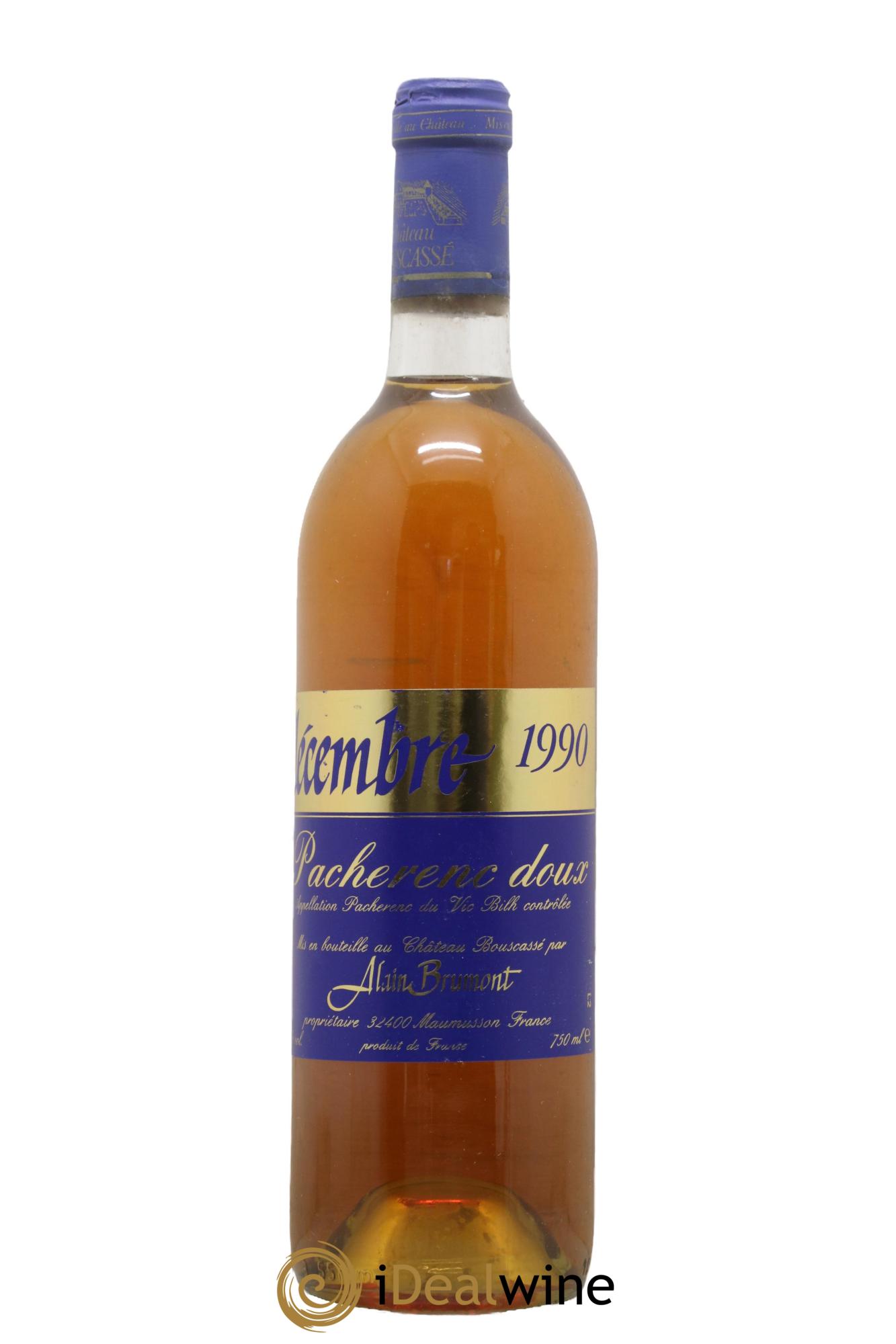 Pacherenc du Vic-Bilh Décembre Château Bouscassé Alain Brumont 1990 - Lotto di 1 bottiglia - 0