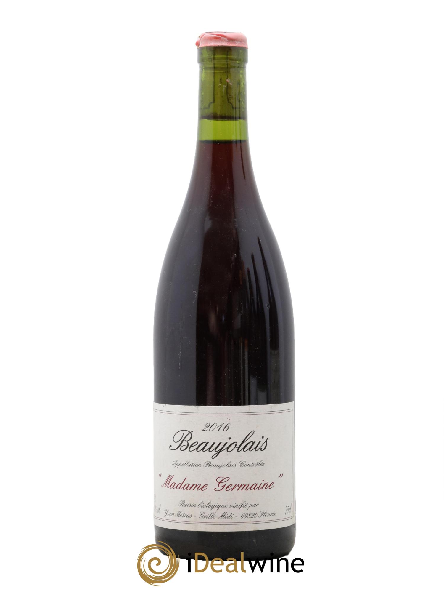 Beaujolais Madame Germaine Yvon Métras 2016 - Lotto di 1 bottiglia - 0