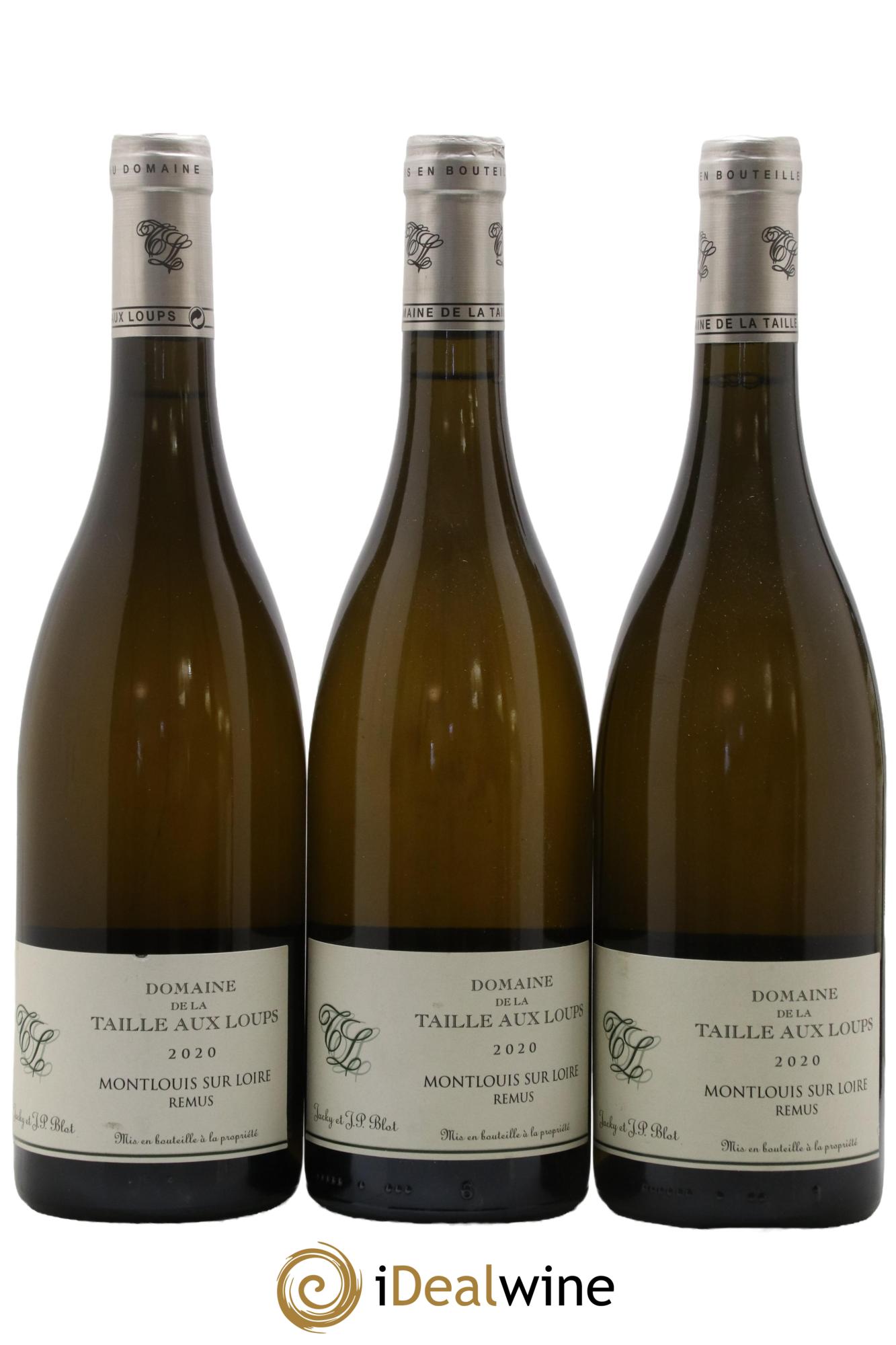 Montlouis-sur-Loire Rémus La Taille aux Loups - Jacky Blot 2020 - Lot of 3 bottles - 0