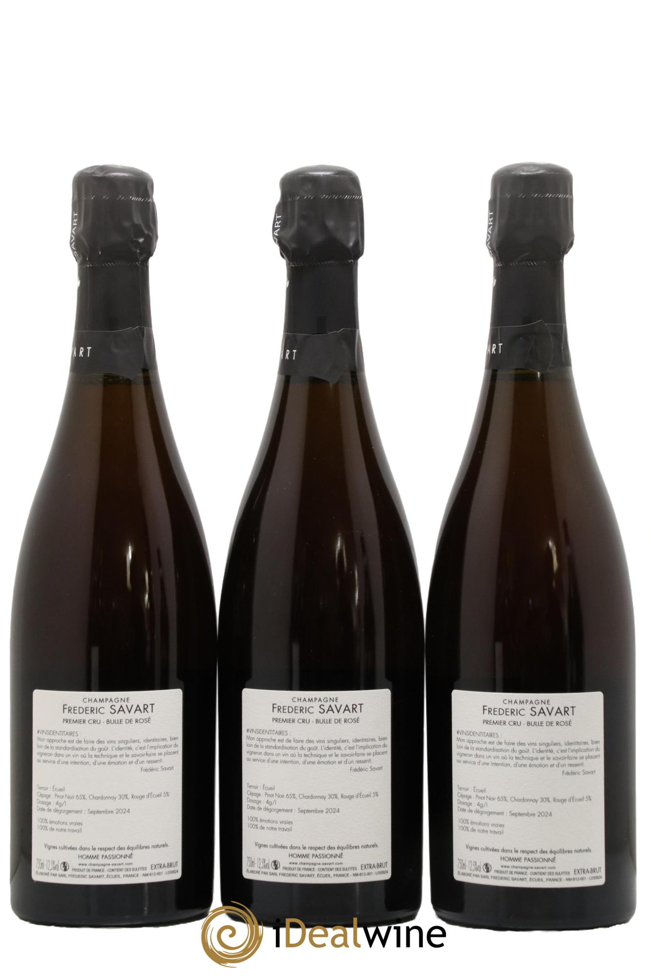 Bulle de Rosé Extra-Brut Savart - Lot of 3 bottles - 1