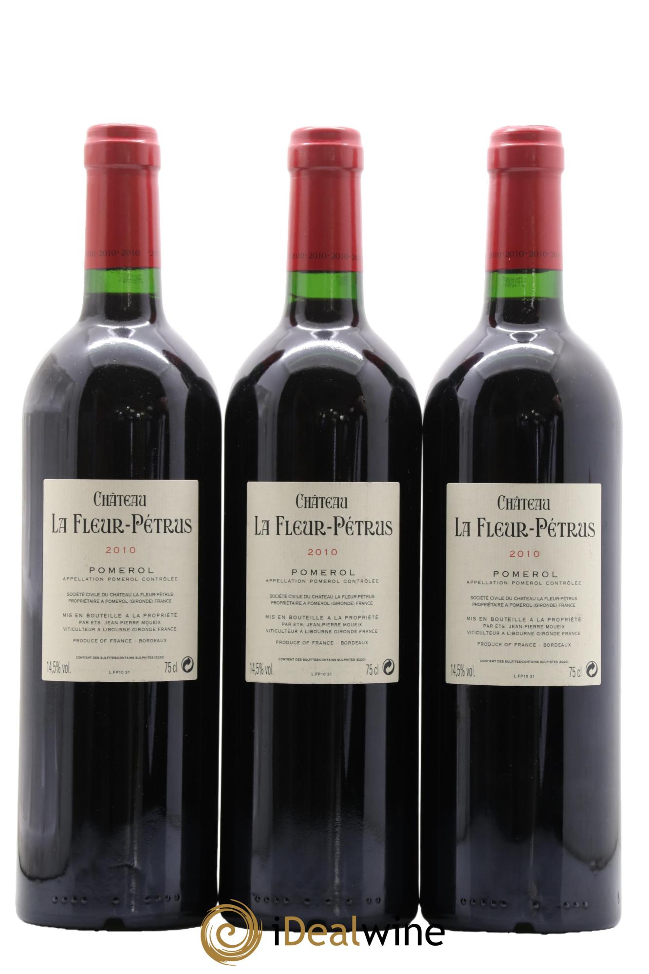 Château la Fleur Petrus 2010 - Lotto di 3 bottiglie - 1
