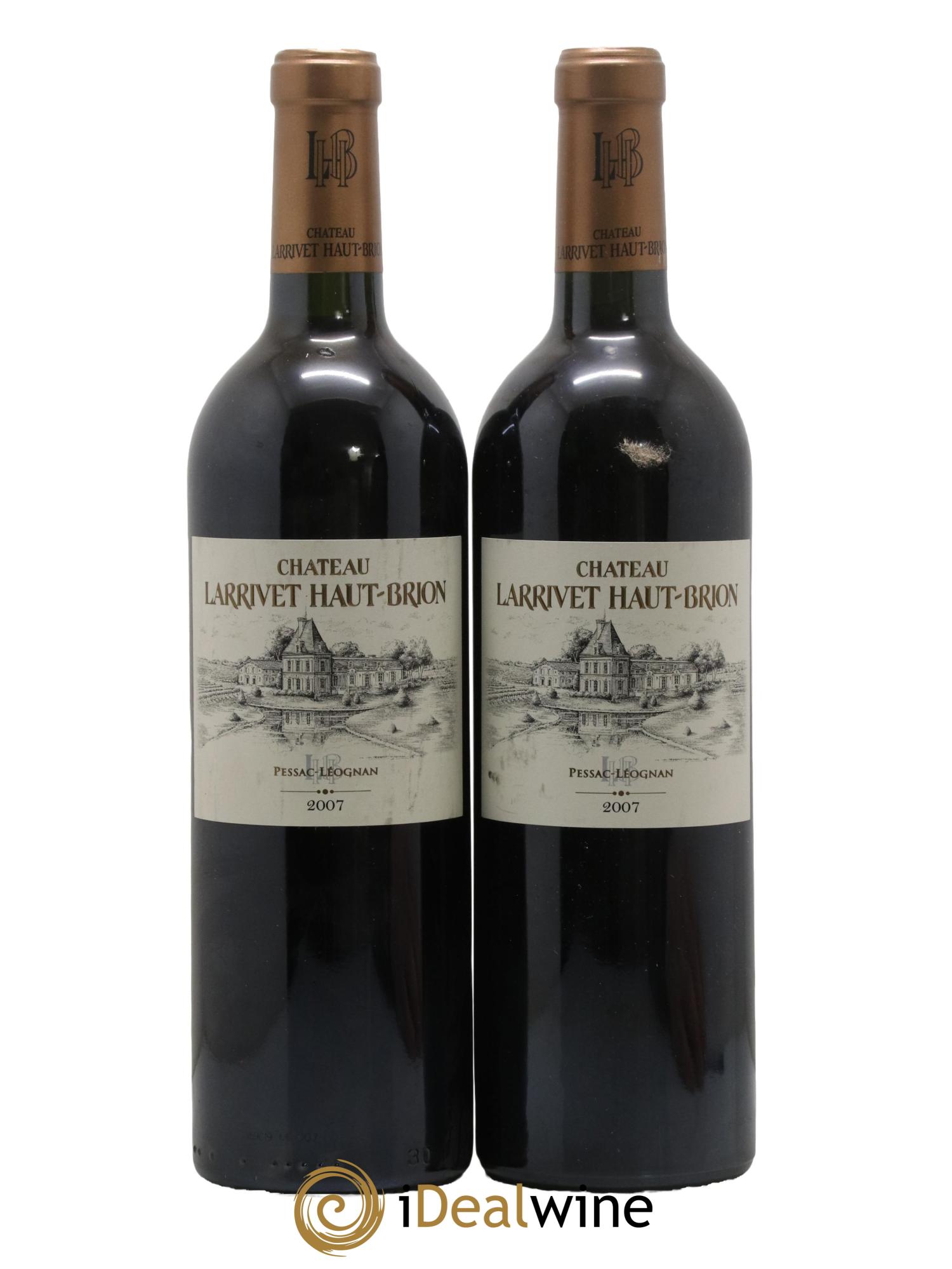 Château Larrivet Haut-Brion 2007 - Lot de 2 bouteilles - 0