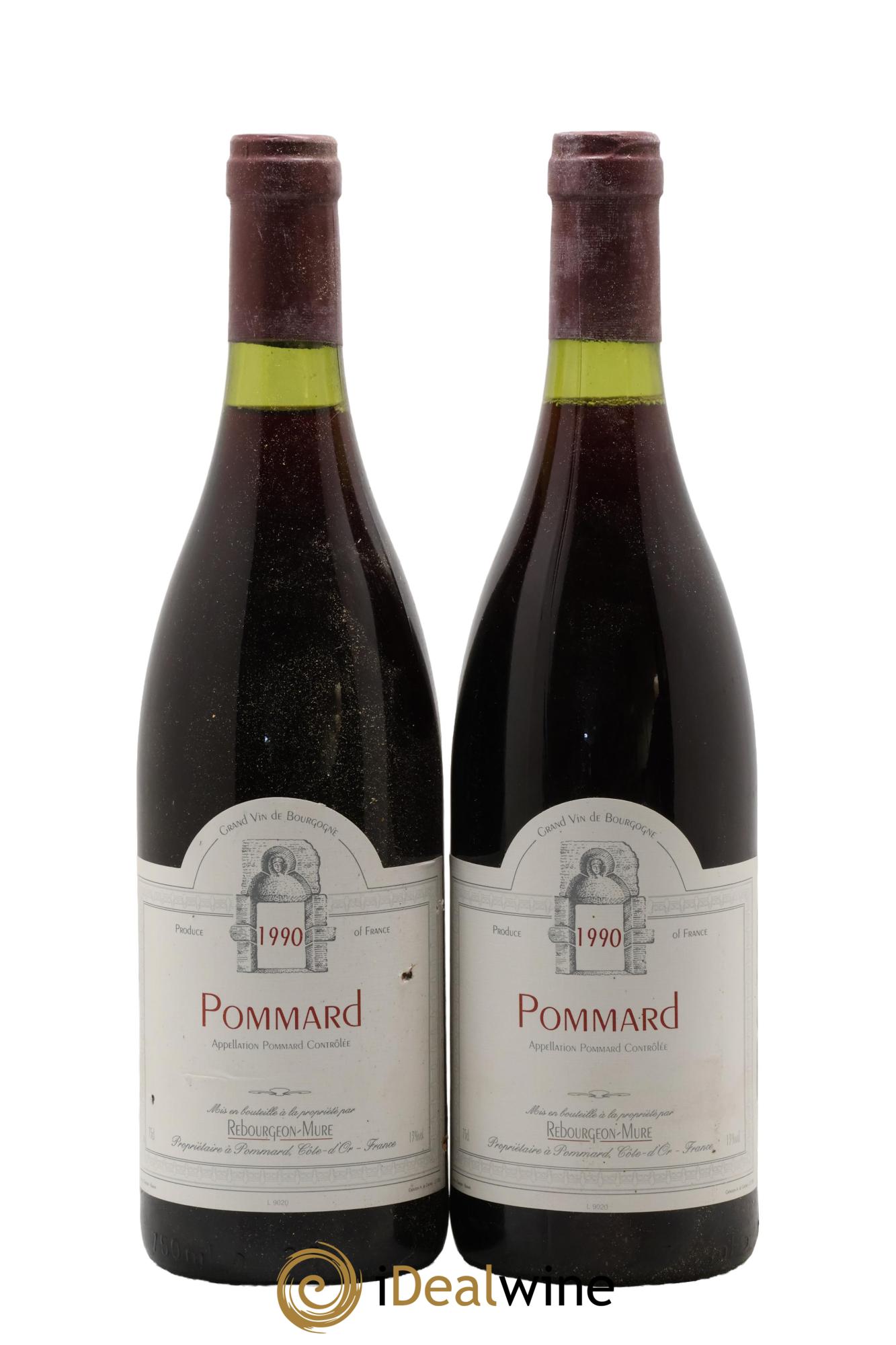 Pommard Rebourgeon Mure 1990 - Lotto di 2 bottiglie - 0