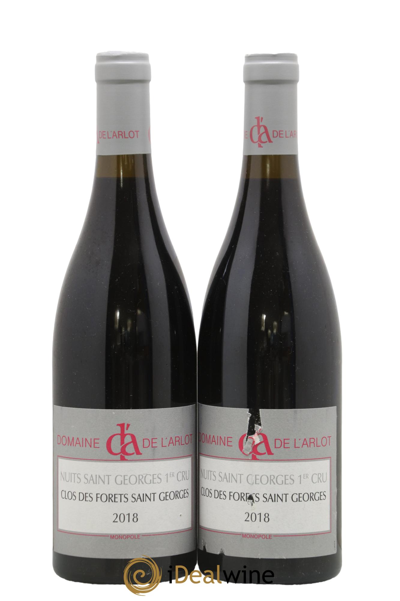Nuits-Saint-Georges 1er Cru Clos des Forêts Saint-Georges Domaine de l'Arlot 2018 - Lot de 2 bouteilles - 0