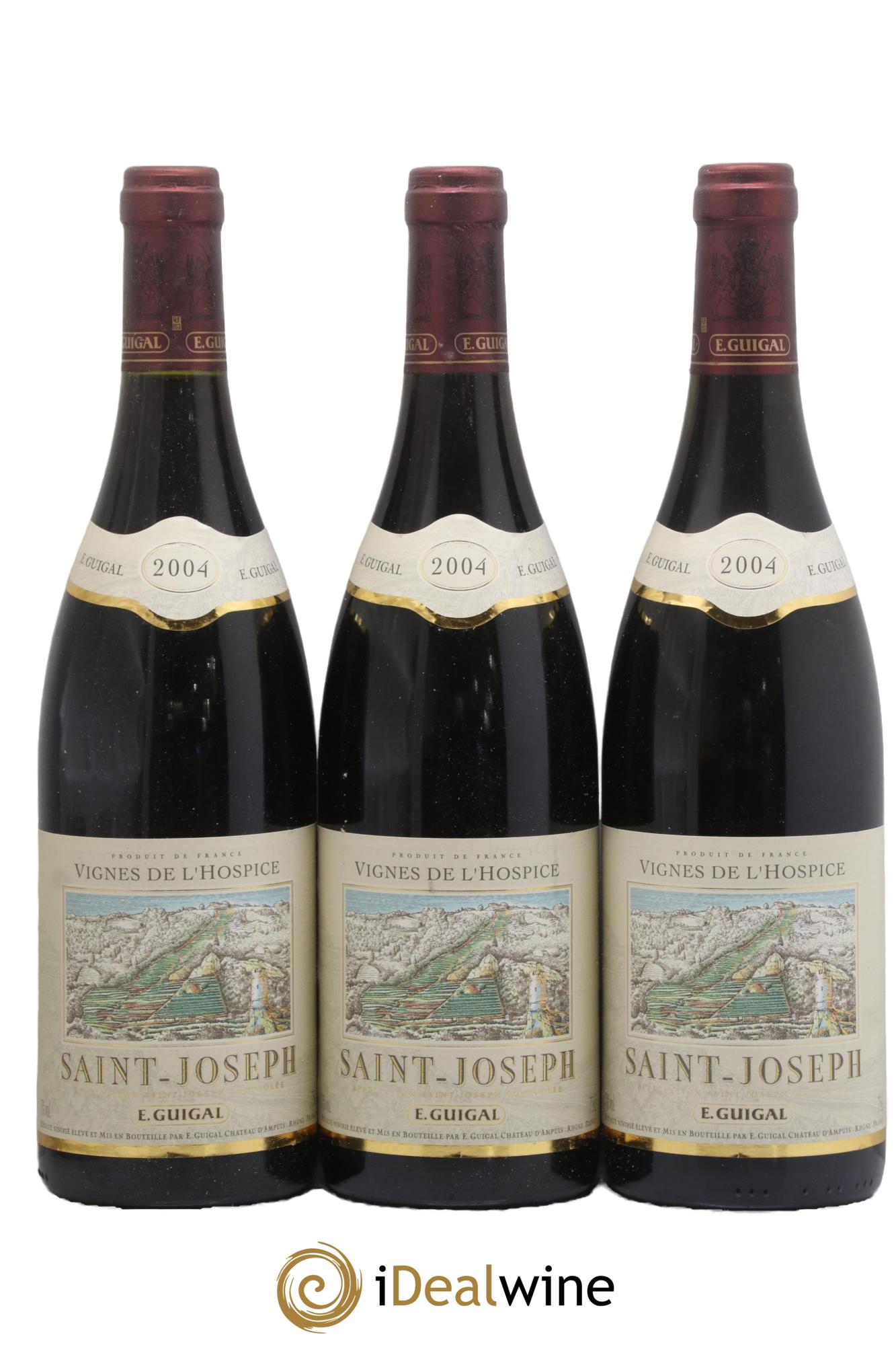 Saint-Joseph Vignes de l'Hospice Guigal 2004 - Lot de 3 bouteilles - 0