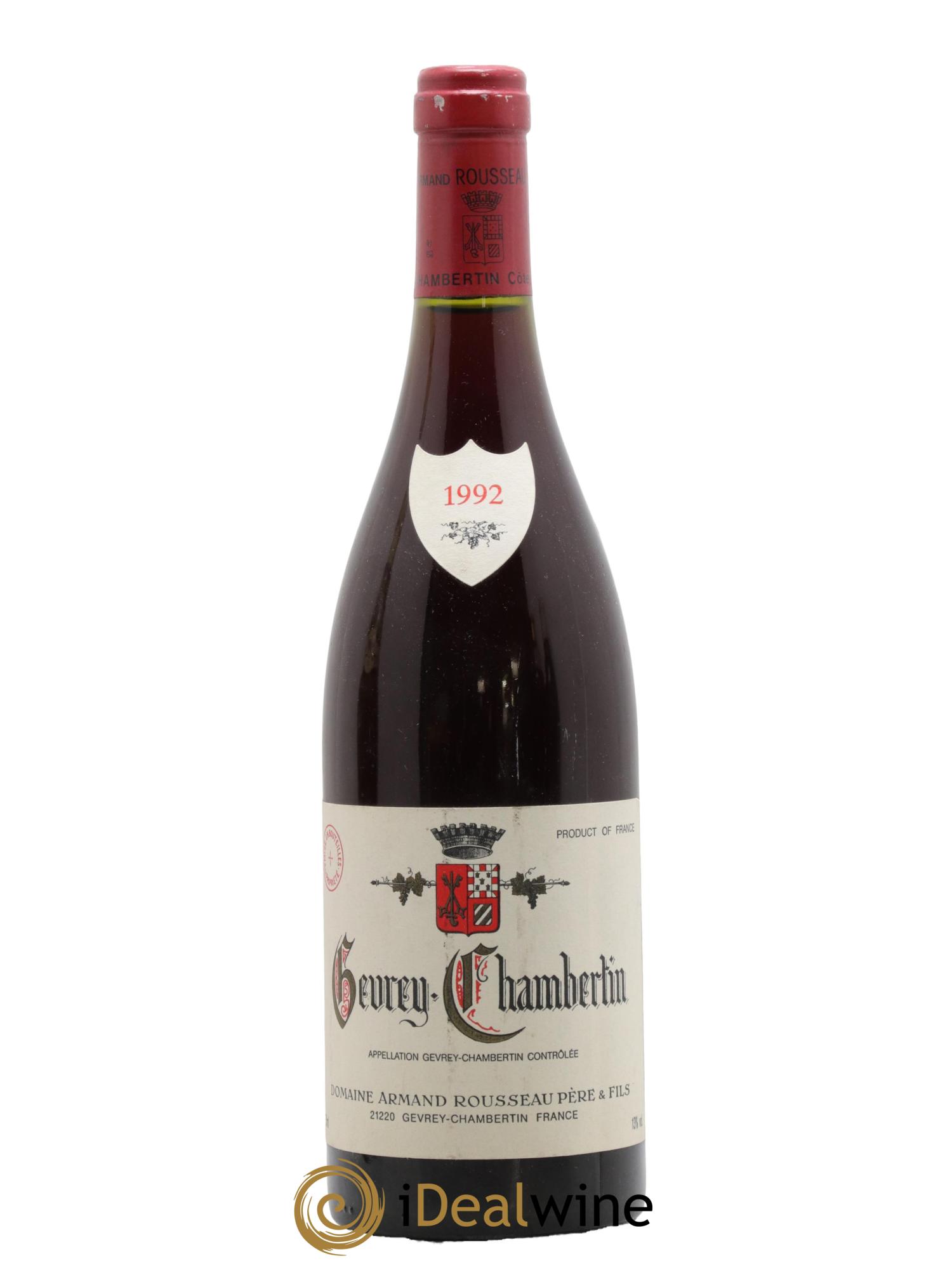 Gevrey-Chambertin Armand Rousseau (Domaine) 1992 - Lotto di 1 bottiglia - 0