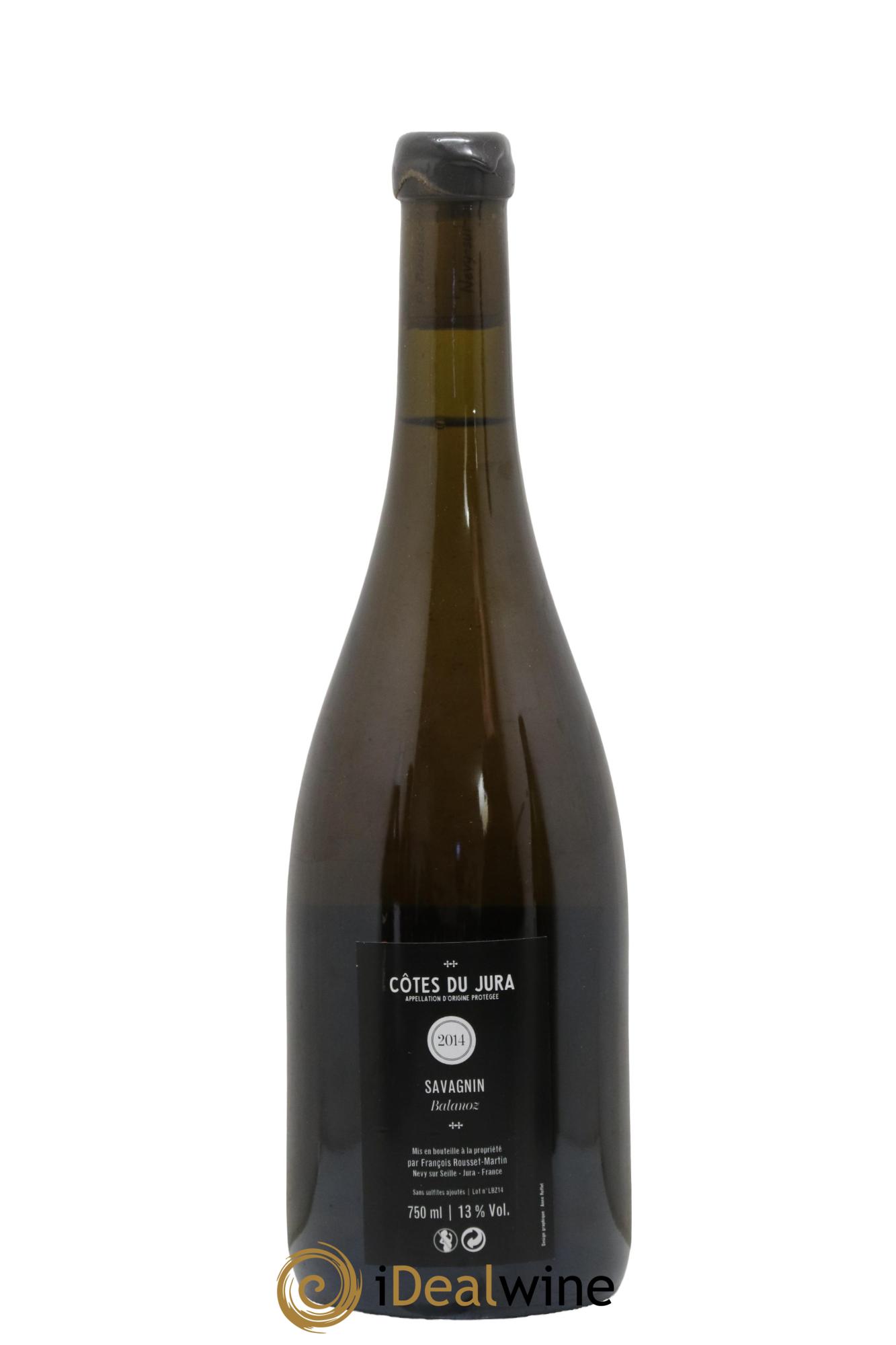 Côtes du Jura Savagnin Balanoz Voile N°4 François Rousset Martin Voile N° 4 Balanoz Francois Rousset Martin 2014 - Lot de 1 bouteille - 1