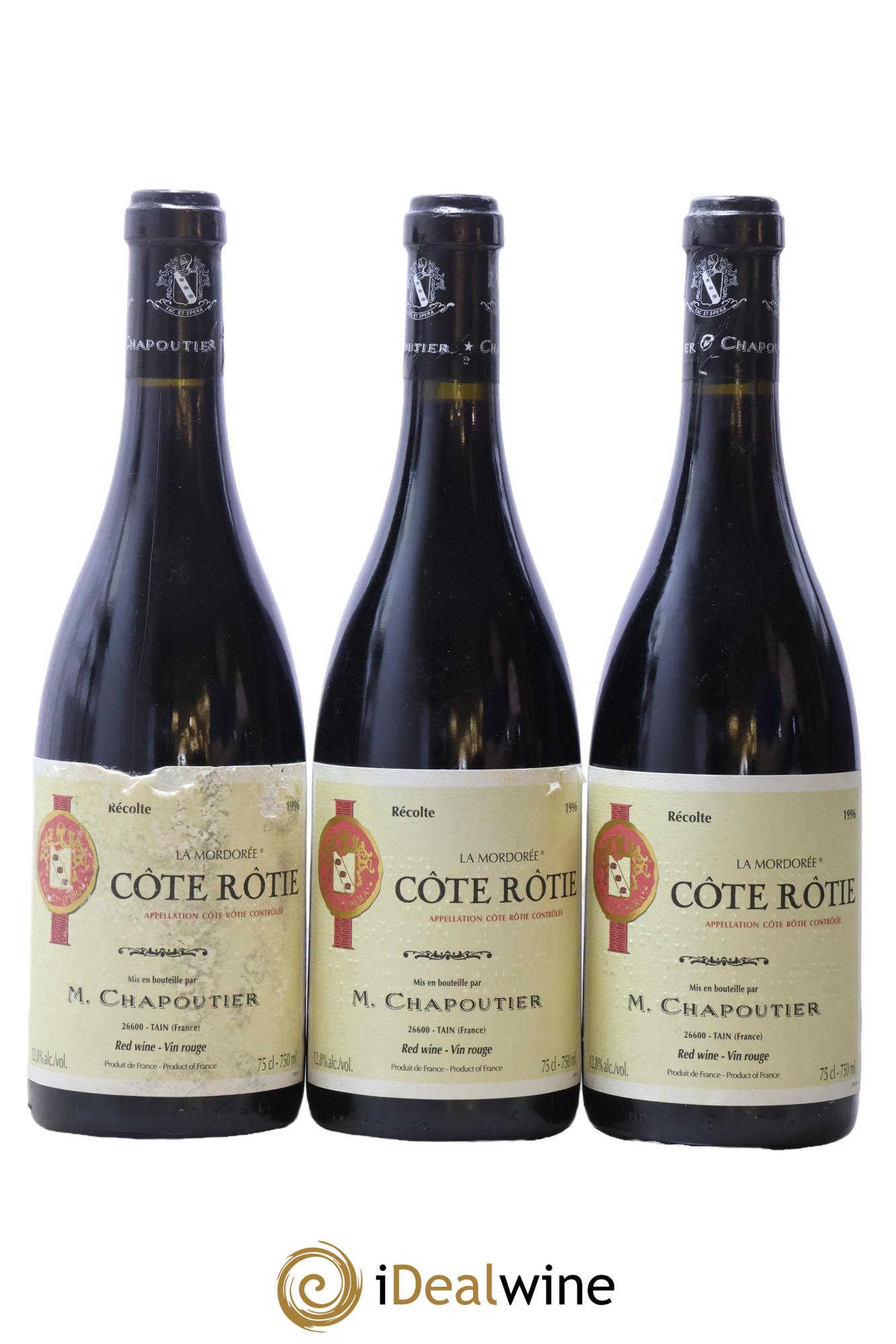 Côte-Rôtie La Mordorée Chapoutier 1996 - Lotto di 6 bottiglie - 2