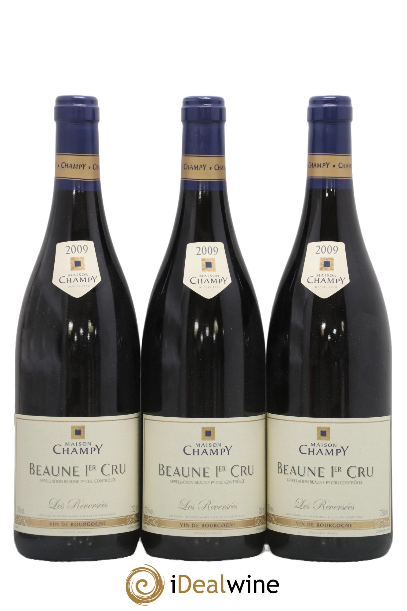 Beaune 1er Cru Les Reversées Maison Champy 2009 - Posten von 3 Flaschen - 0
