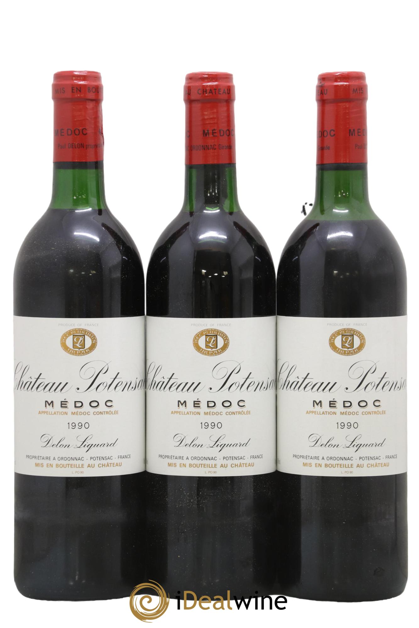 Château Potensac  1990 - Posten von 3 Flaschen - 0