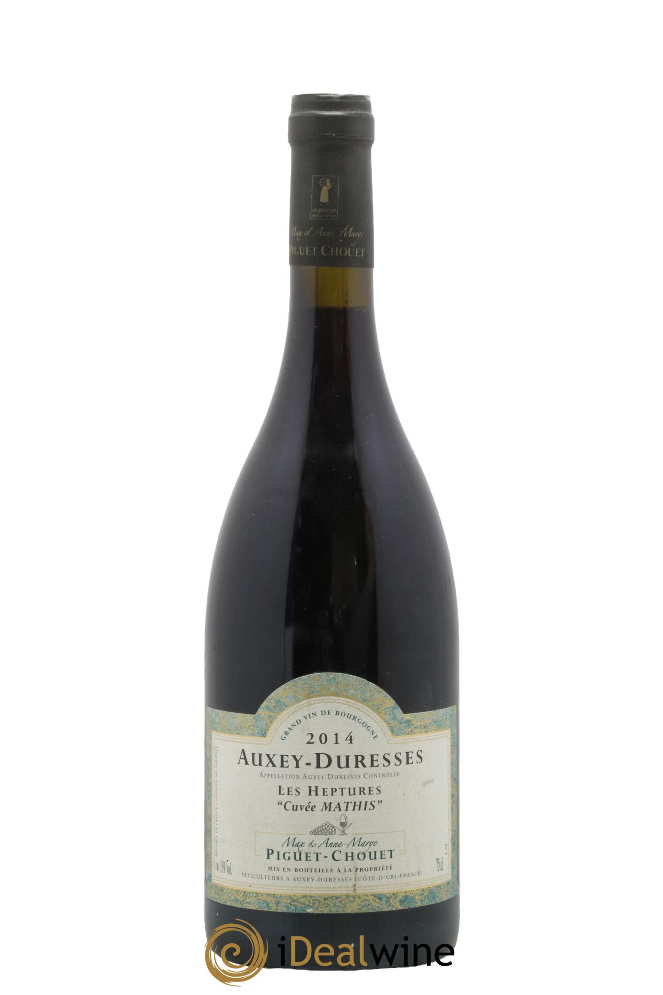 Auxey-Duresses Les Heptures Cuvée Mathis Piguet Chouet 2014 - Lot de 1 bouteille - 0