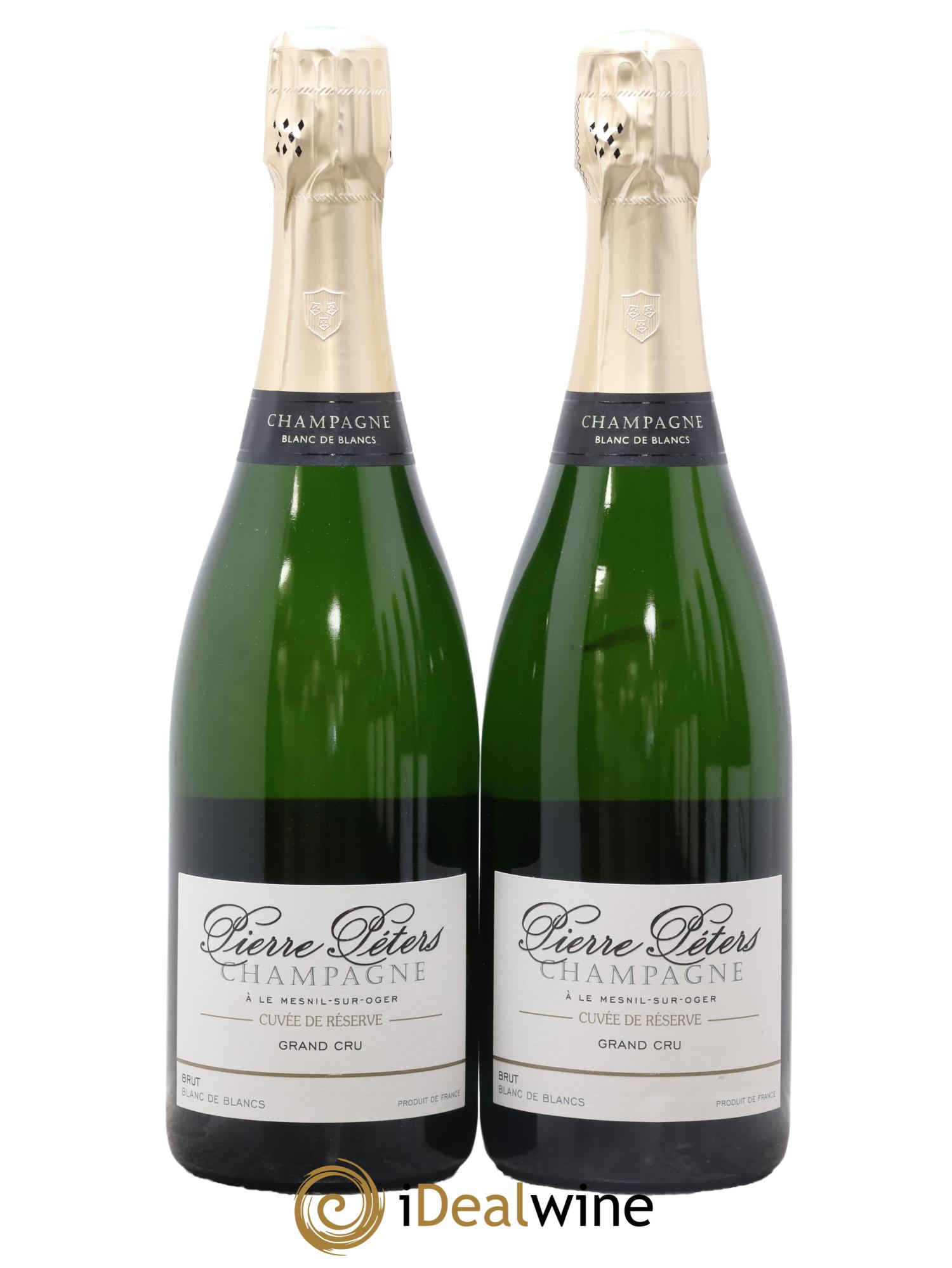 Blanc de Blancs Cuvée de Réserve Grand Cru Brut Pierre Péters - Posten von 2 Flaschen - 0