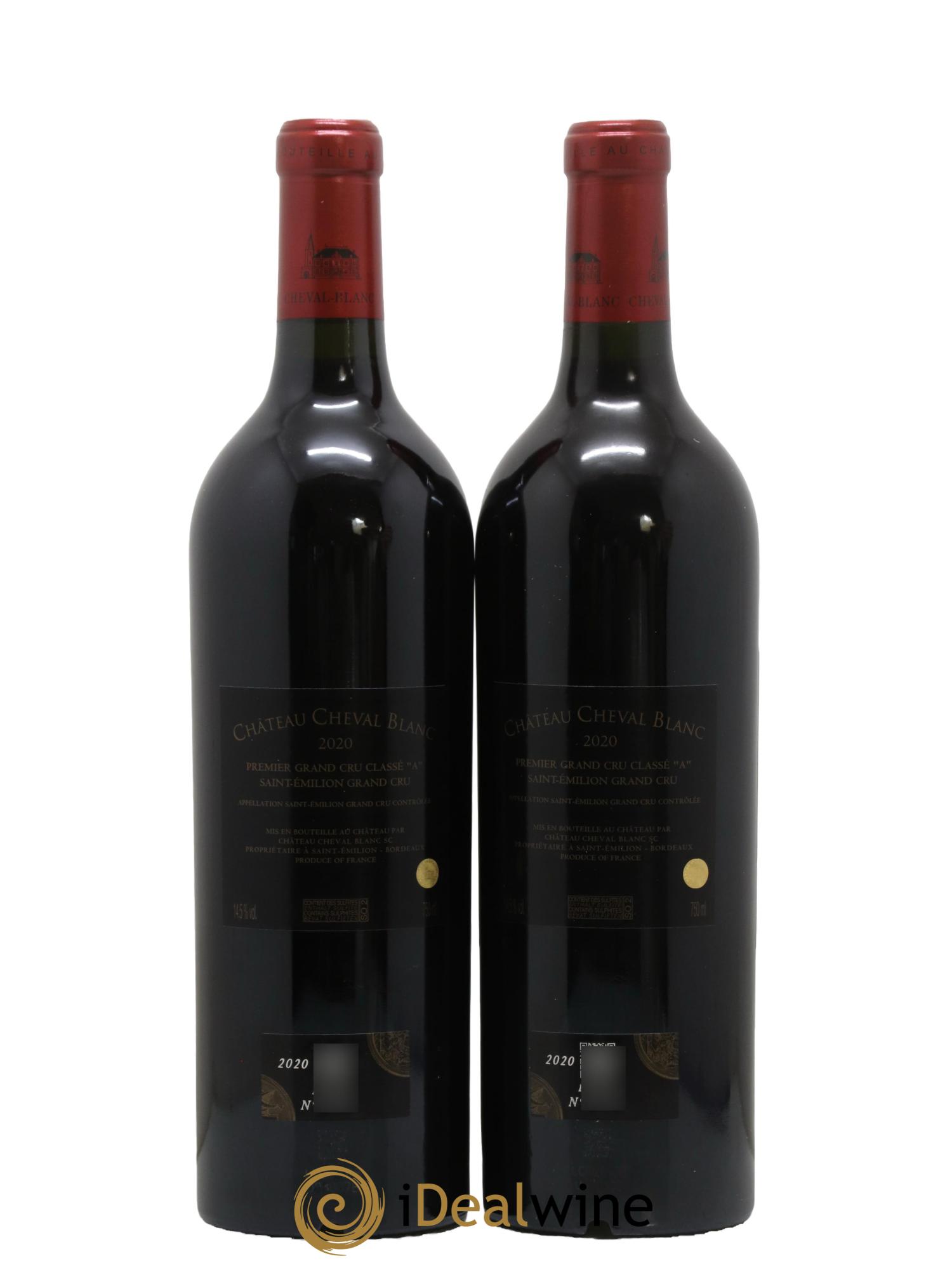 Château Cheval Blanc 1er Grand Cru Classé A 2020 - Lot de 2 bouteilles - 2