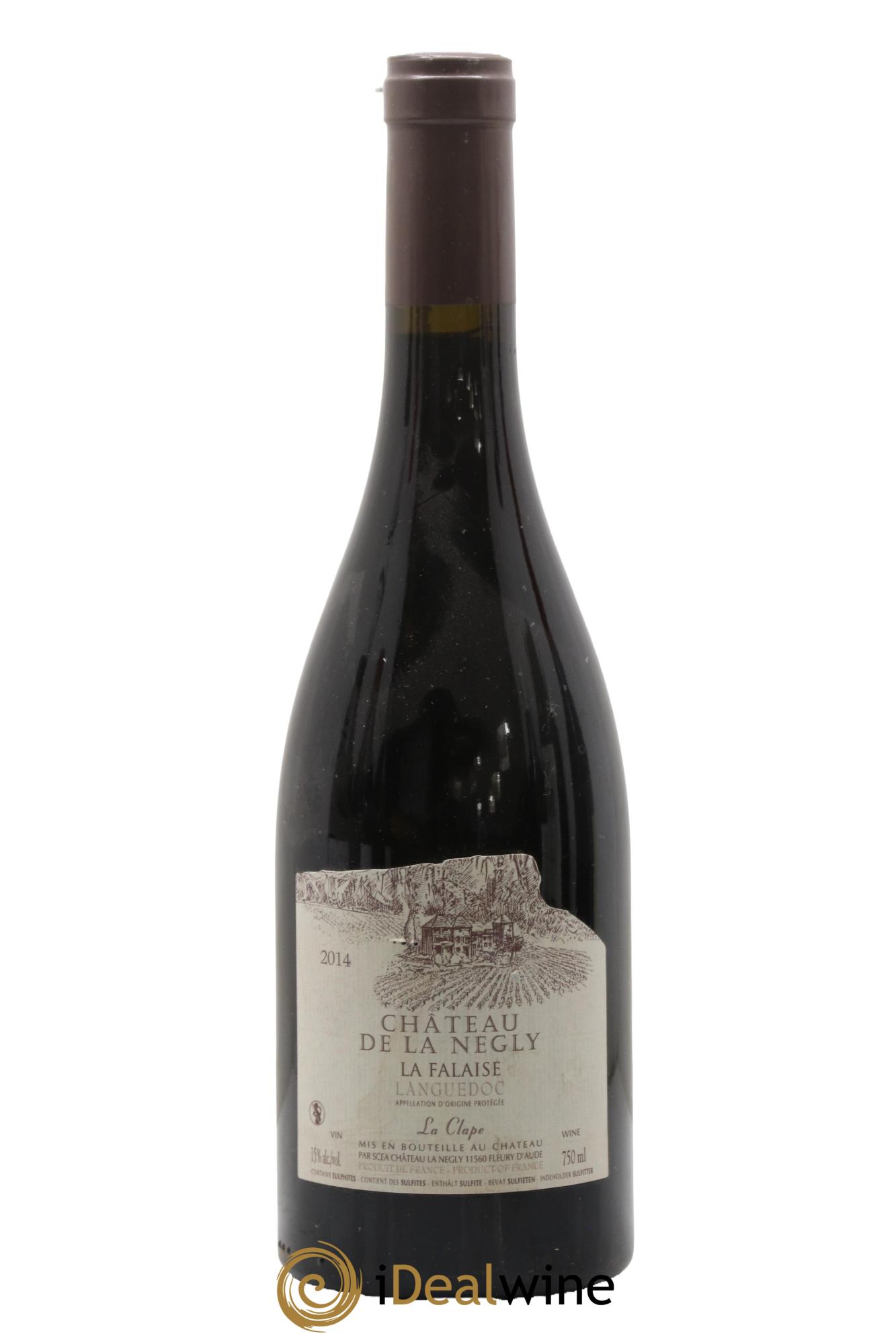 Coteaux du Languedoc La Clape Château de La Négly La Falaise Jean Paux-Rosset 2014 - Lot of 1 bottle - 0