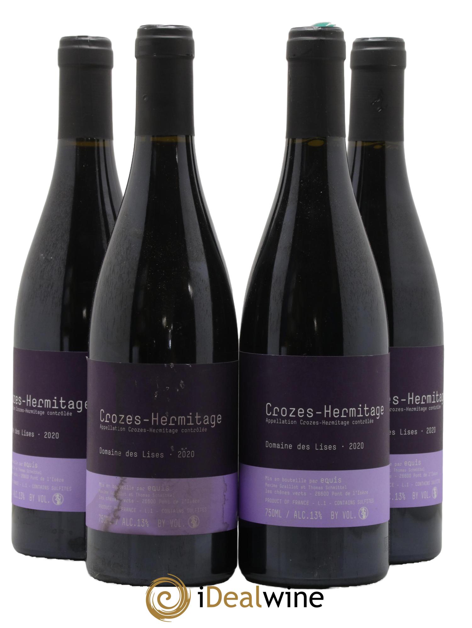 Crozes-Hermitage Lises (Domaine des) 2020 - Lot de 4 bouteilles - 0