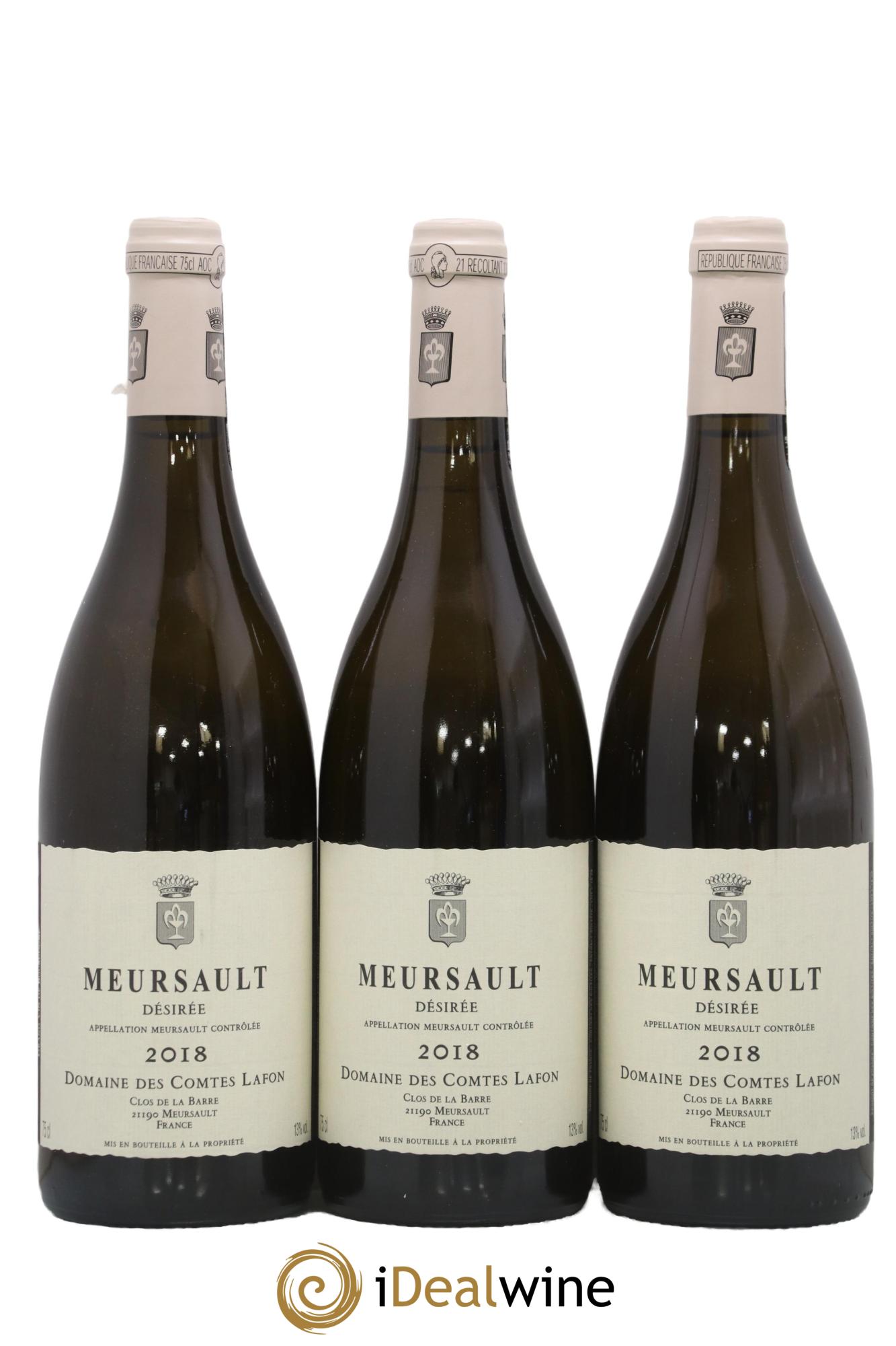 Meursault Désirée Comtes Lafon (Domaine des) 2018 - Lot de 3 bouteilles - 0