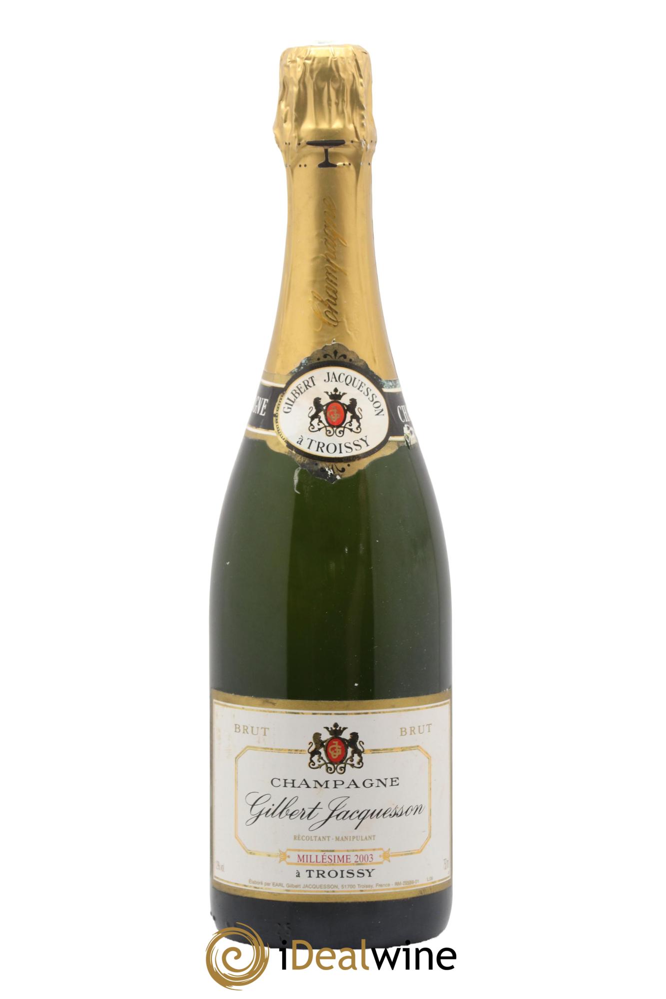 Champagne Brut Maison Gilbert Jacquesson 2003 - Lot de 1 bouteille - 0