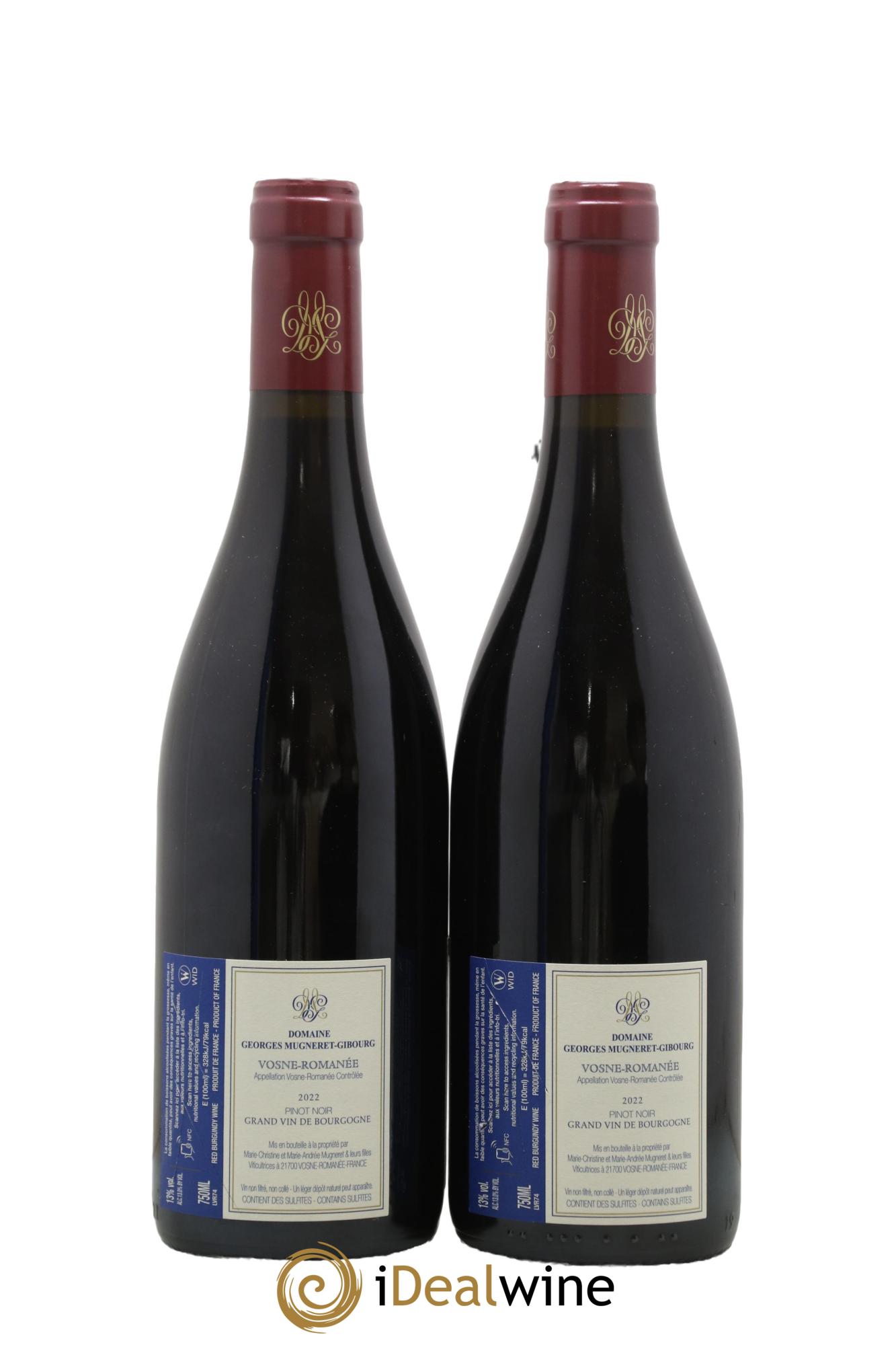 Vosne-Romanée Mugneret-Gibourg (Domaine) 2022 - Lotto di 2 bottiglie - 1