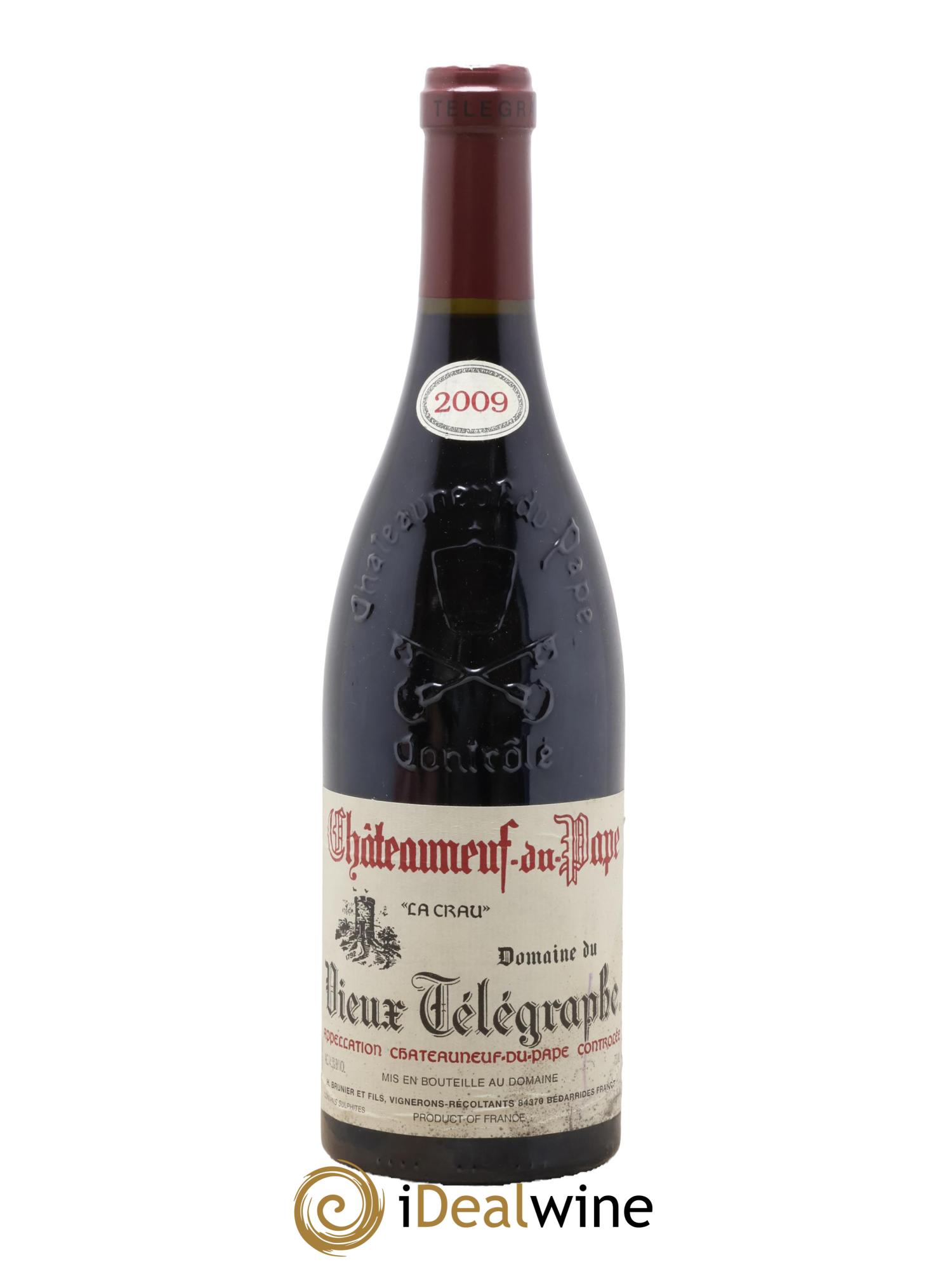 Châteauneuf-du-Pape Vieux Télégraphe (Domaine du) Vignobles Brunier 2009 - Lotto di 1 bottiglia - 0