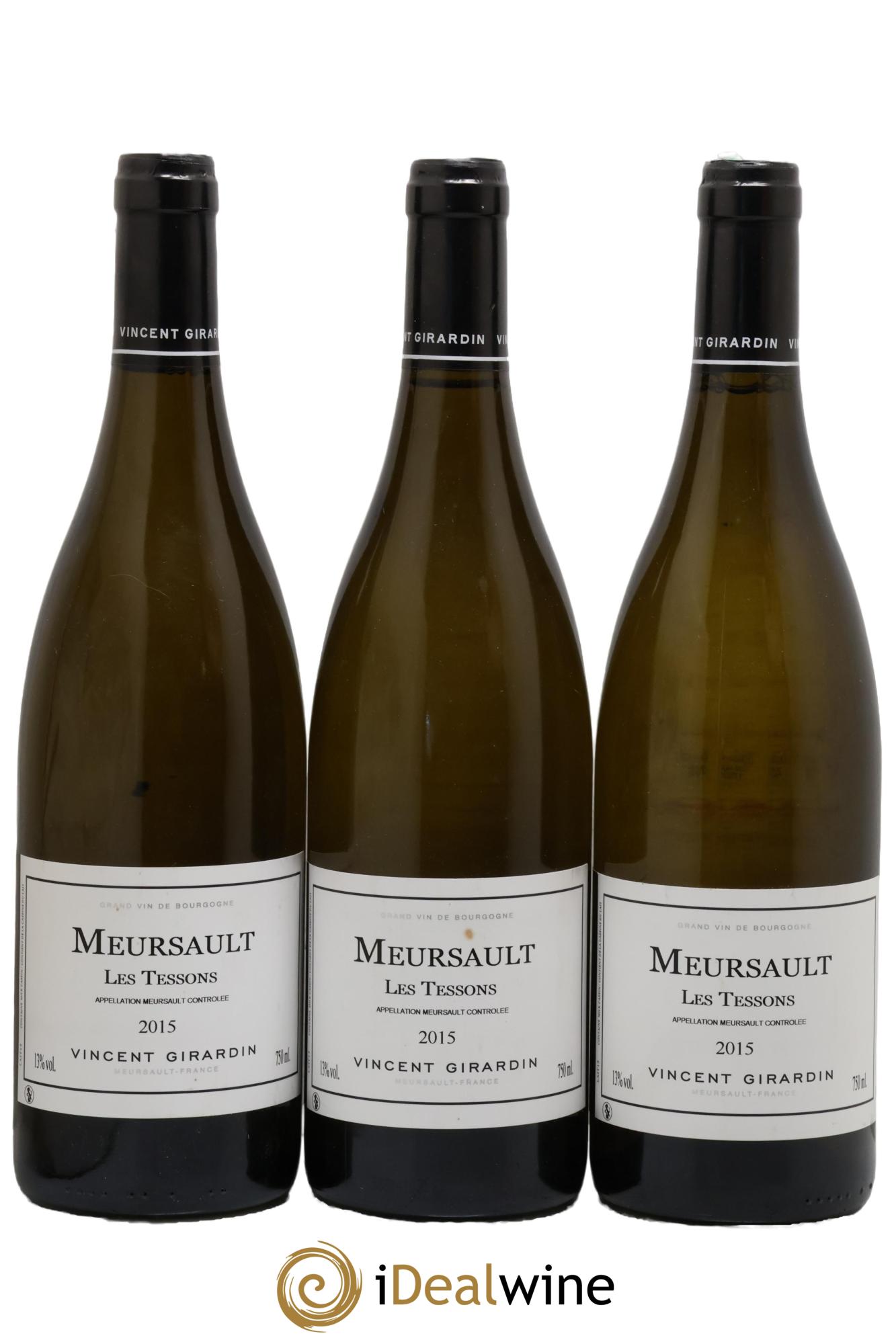 Meursault Les Tessons Vincent Girardin (Domaine) 2015 - Lot de 3 bouteilles - 0