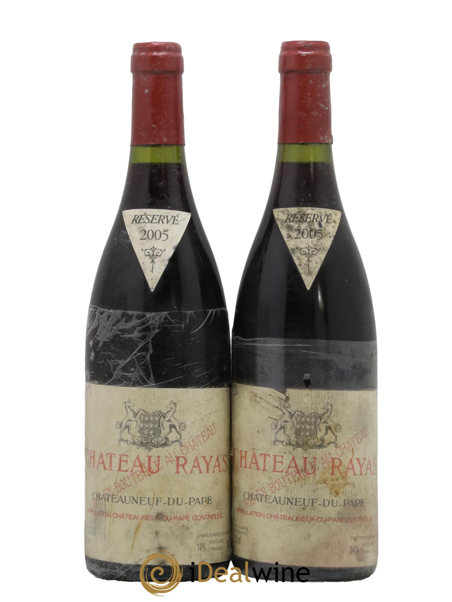 Châteauneuf-du-Pape Château Rayas Emmanuel Reynaud 2005 - Lot de 2 bouteilles - 0