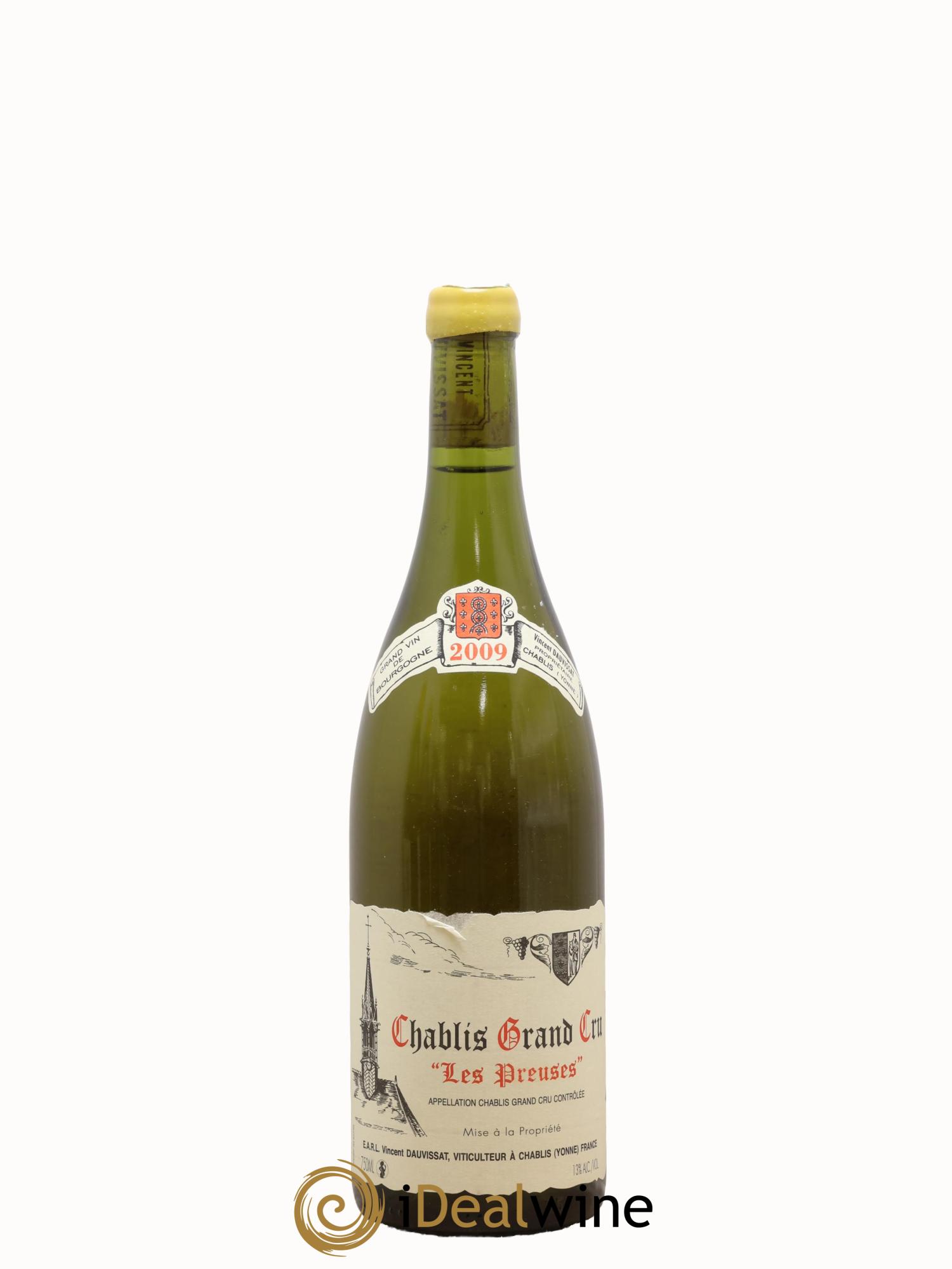 Chablis Grand Cru Les Preuses Vincent Dauvissat (Domaine) 2009 - Posten von 1 Flasche - 0