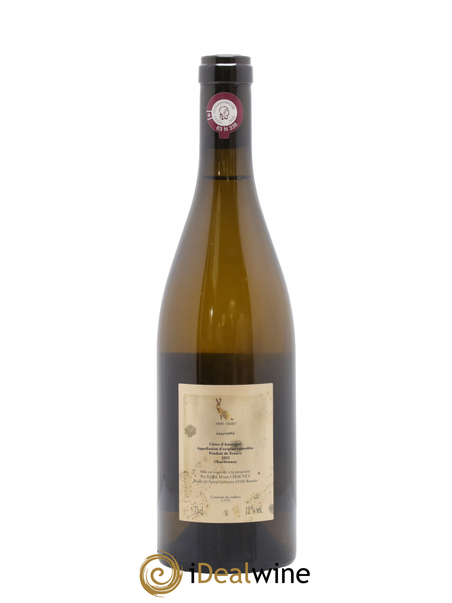 Côtes d'Auvergne Froussard Henri Chauvet 2022 - Lot of 1 bottle - 1