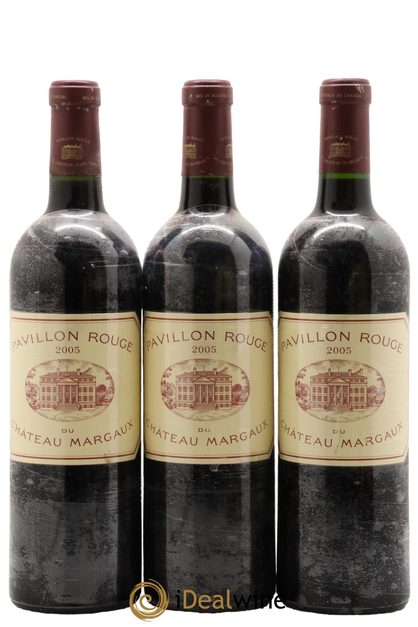 Pavillon Rouge du Château Margaux Second Vin 2005 - Posten von 3 Flaschen - 0